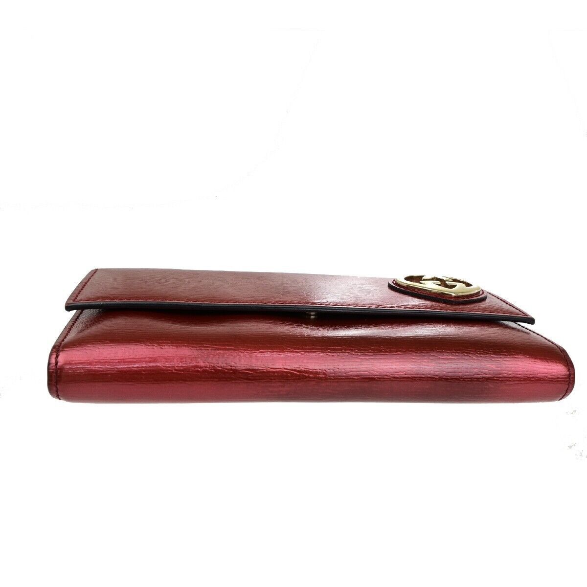 Gucci Lovely Heart Red Patent Leather Wallet (Pre-Owned) Size ONE SIZE - 12 Thumbnail
