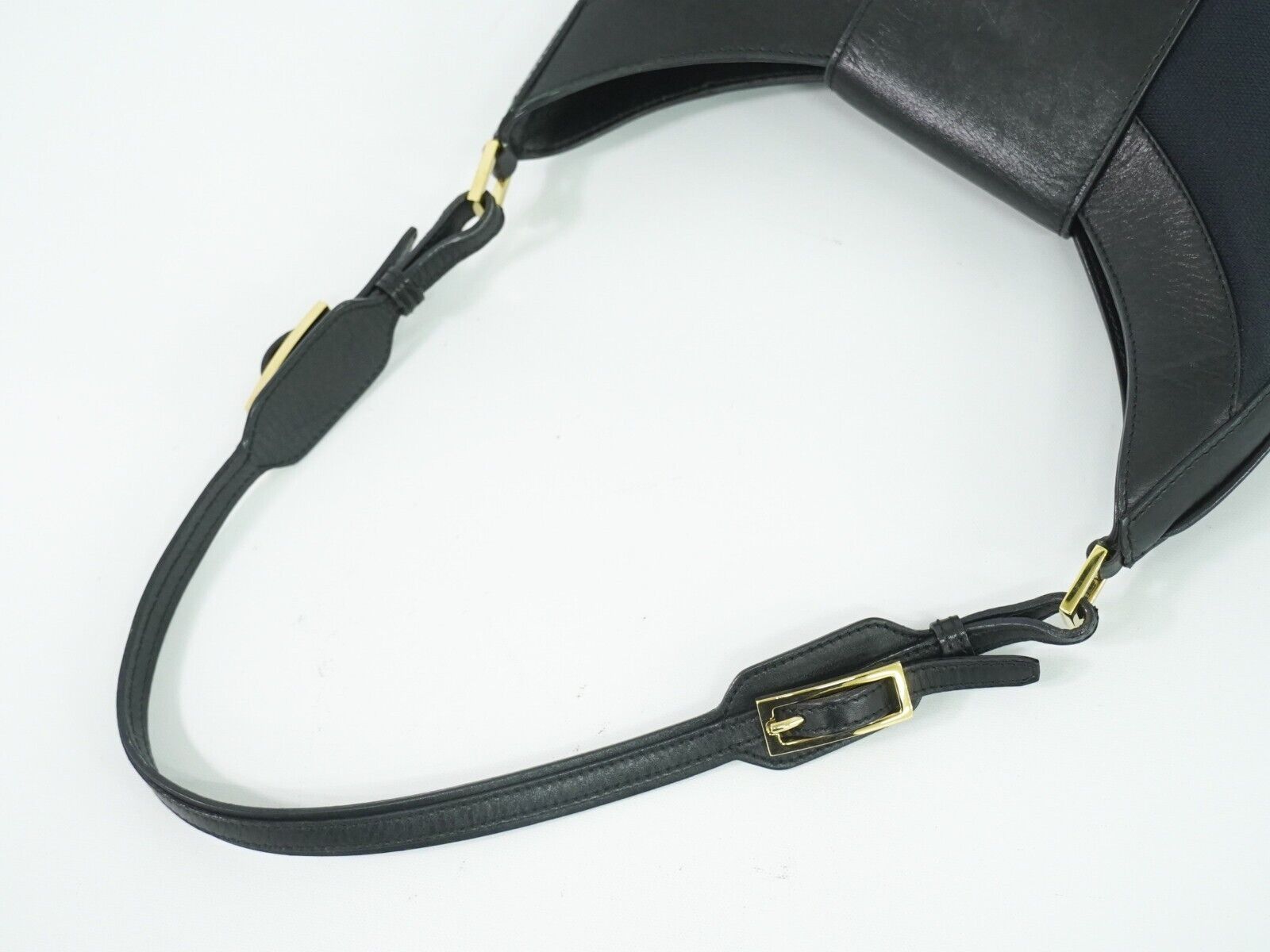 Gucci Jackie Navy Canvas Shoulder Bag (Pre-Owned) Size ONE SIZE - 3 Thumbnail