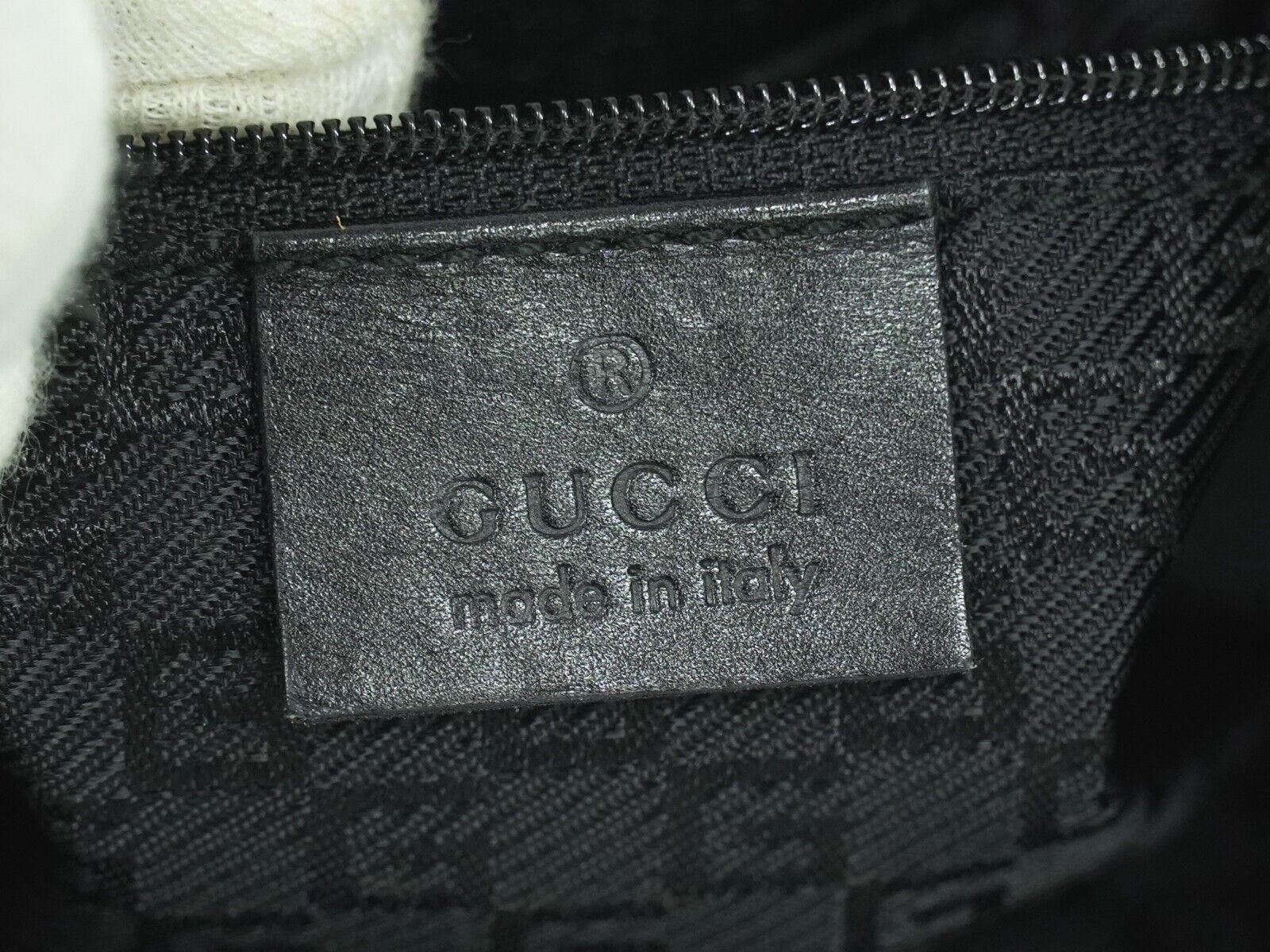 Gucci Jackie Navy Canvas Shoulder Bag (Pre-Owned) Size ONE SIZE - 11 Thumbnail