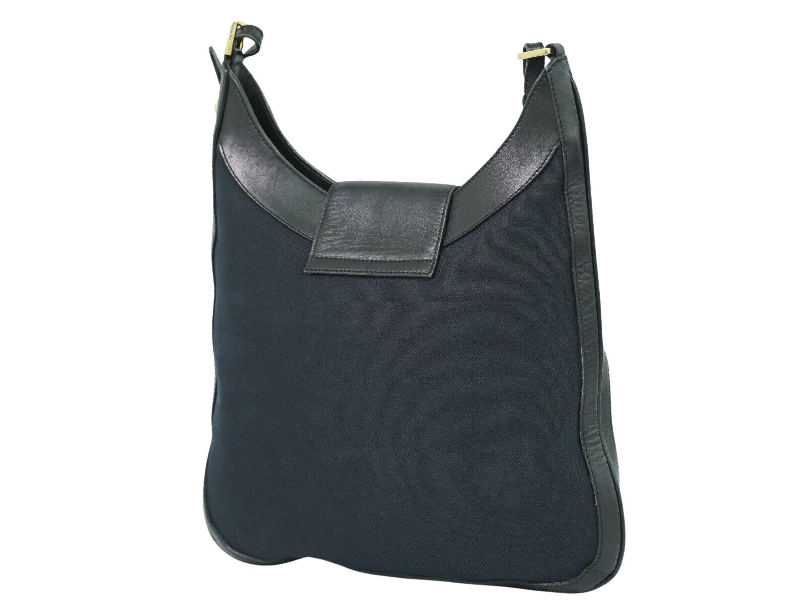 Gucci Jackie Navy Canvas Shoulder Bag (Pre-Owned) Size ONE SIZE - 2 Thumbnail