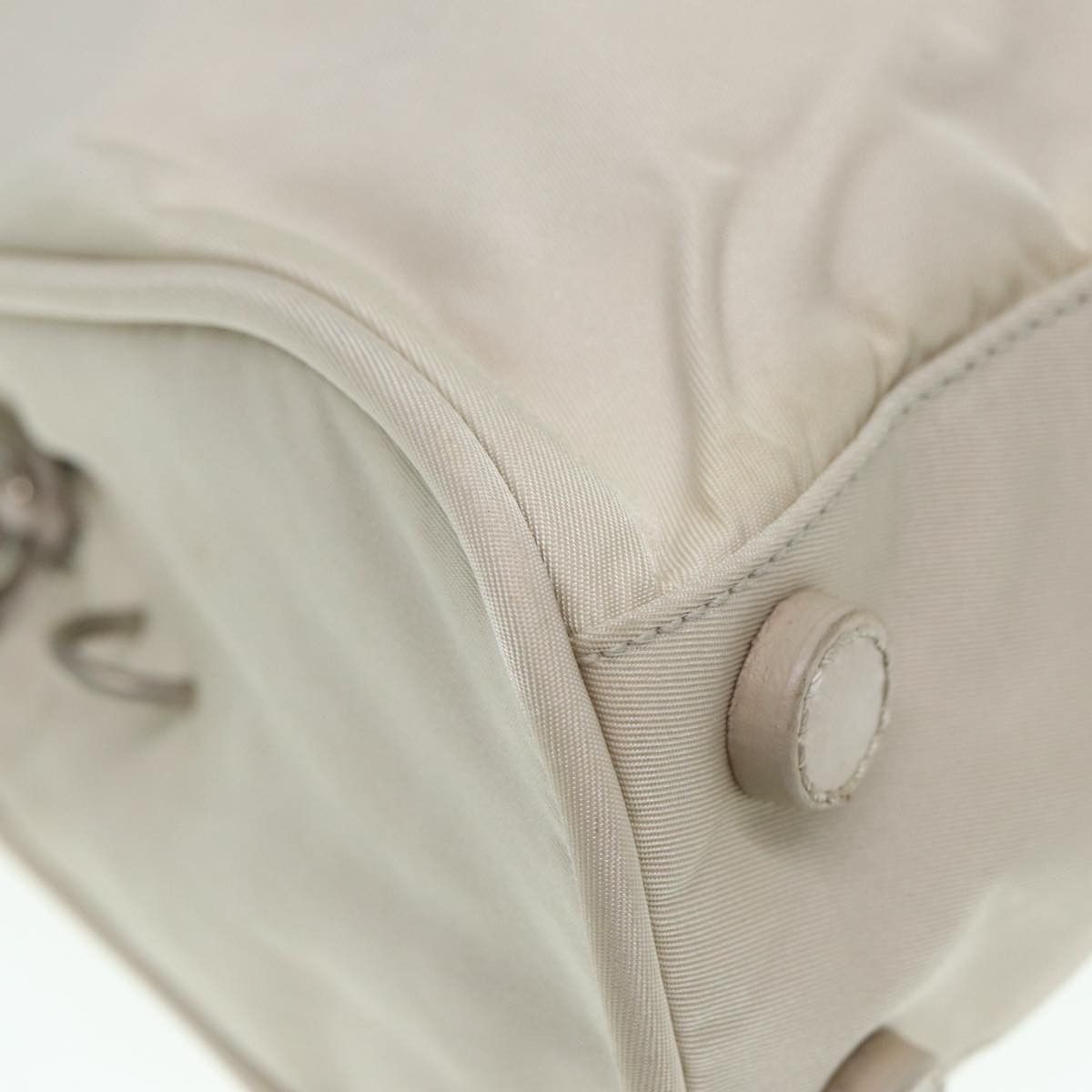 Prada Tessuto Beige Canvas Handbag (Pre-Owned) Size ONE SIZE - 8 Thumbnail