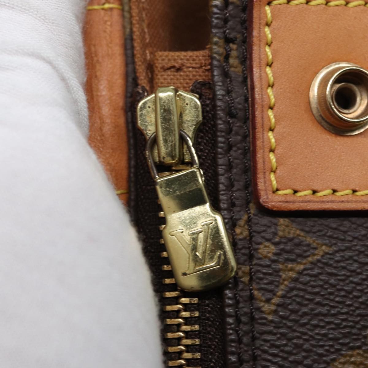 Louis Vuitton Lv America's Cup Brown Canvas Clutch Bag (Pre-Owned) Size ONE SIZE - 6 Thumbnail