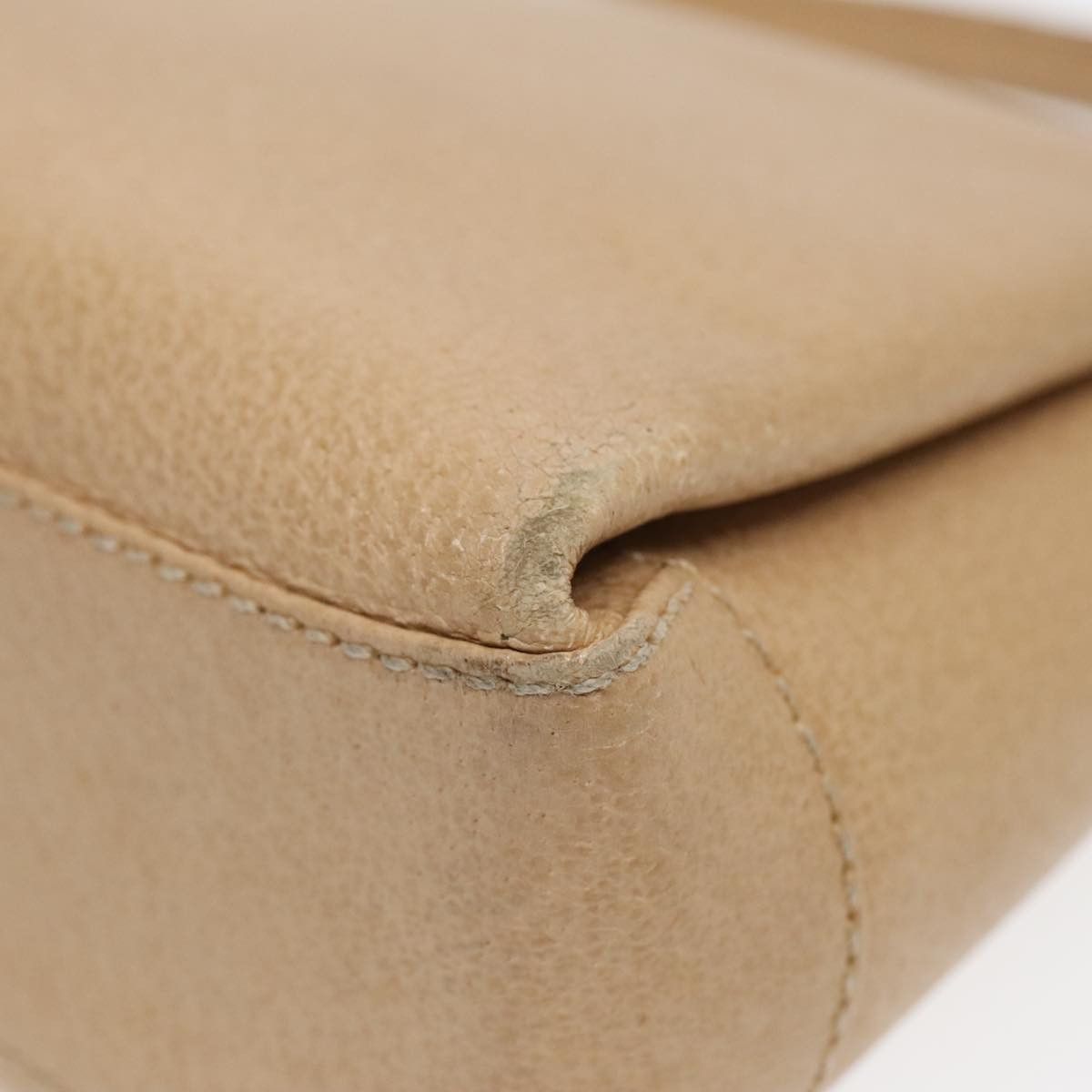 Gucci Bamboo Beige Leather Handbag (Pre-Owned) Size ONE SIZE - 6 Thumbnail