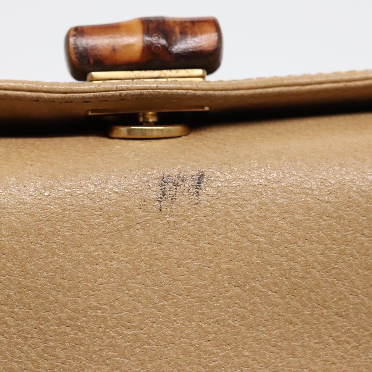 Gucci Bamboo Beige Leather Handbag (Pre-Owned) Size ONE SIZE - 14 Thumbnail