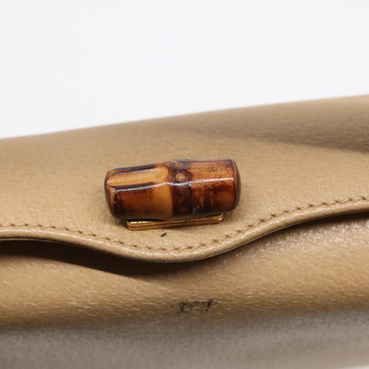 Gucci Bamboo Beige Leather Handbag (Pre-Owned) Size ONE SIZE - 15 Thumbnail