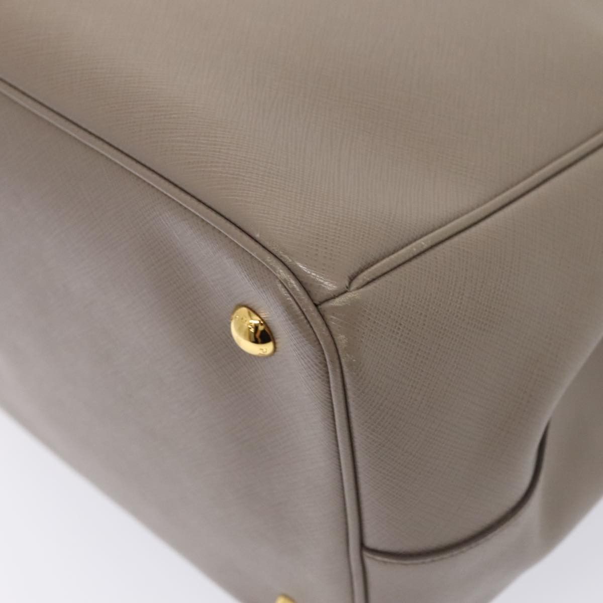 Prada Saffiano Beige Leather Handbag (Pre-Owned) Size ONE SIZE - 9 Thumbnail