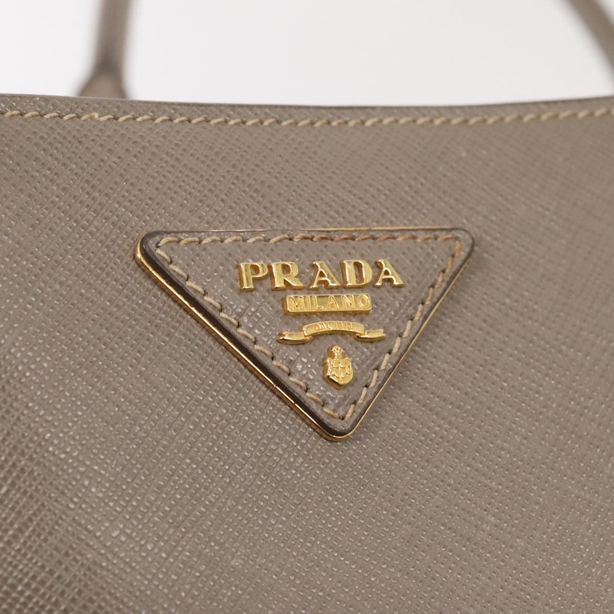 Prada Saffiano Beige Leather Handbag (Pre-Owned) Size ONE SIZE - 11 Thumbnail