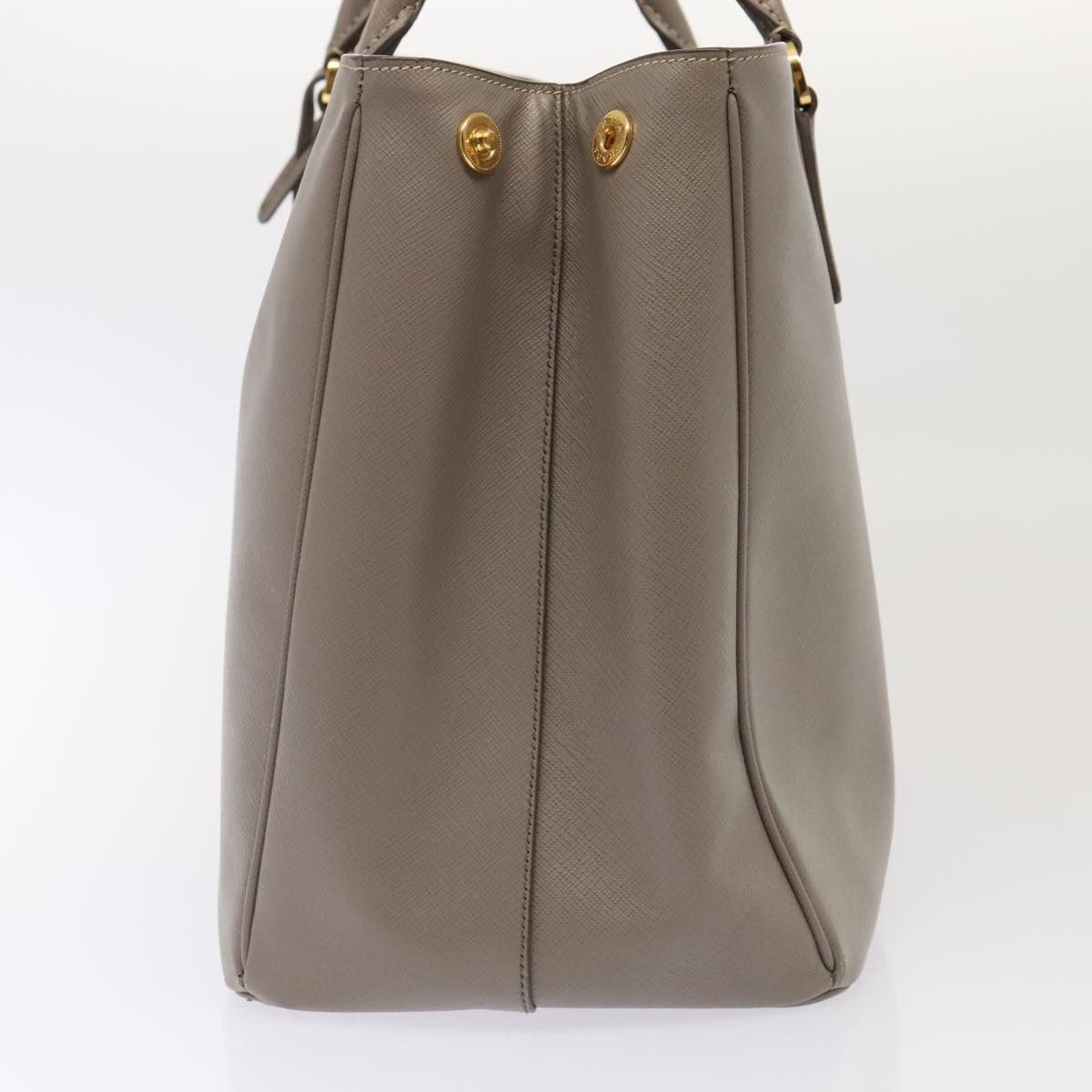 Prada Saffiano Beige Leather Handbag (Pre-Owned) Size ONE SIZE - 3 Thumbnail