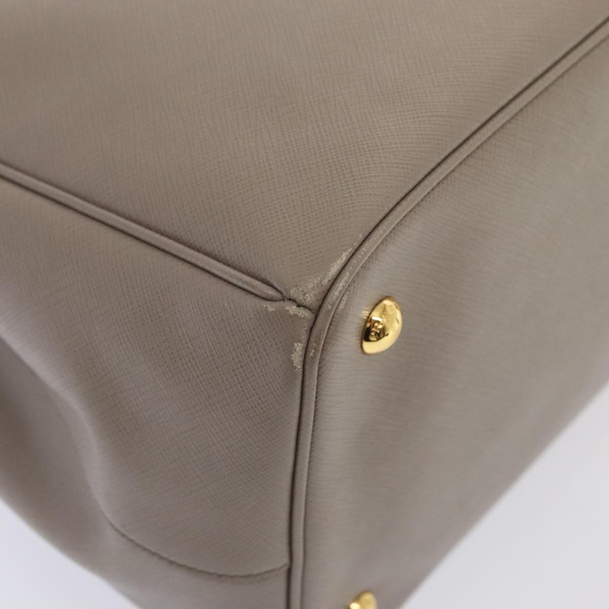 Prada Saffiano Beige Leather Handbag (Pre-Owned) Size ONE SIZE - 8 Thumbnail