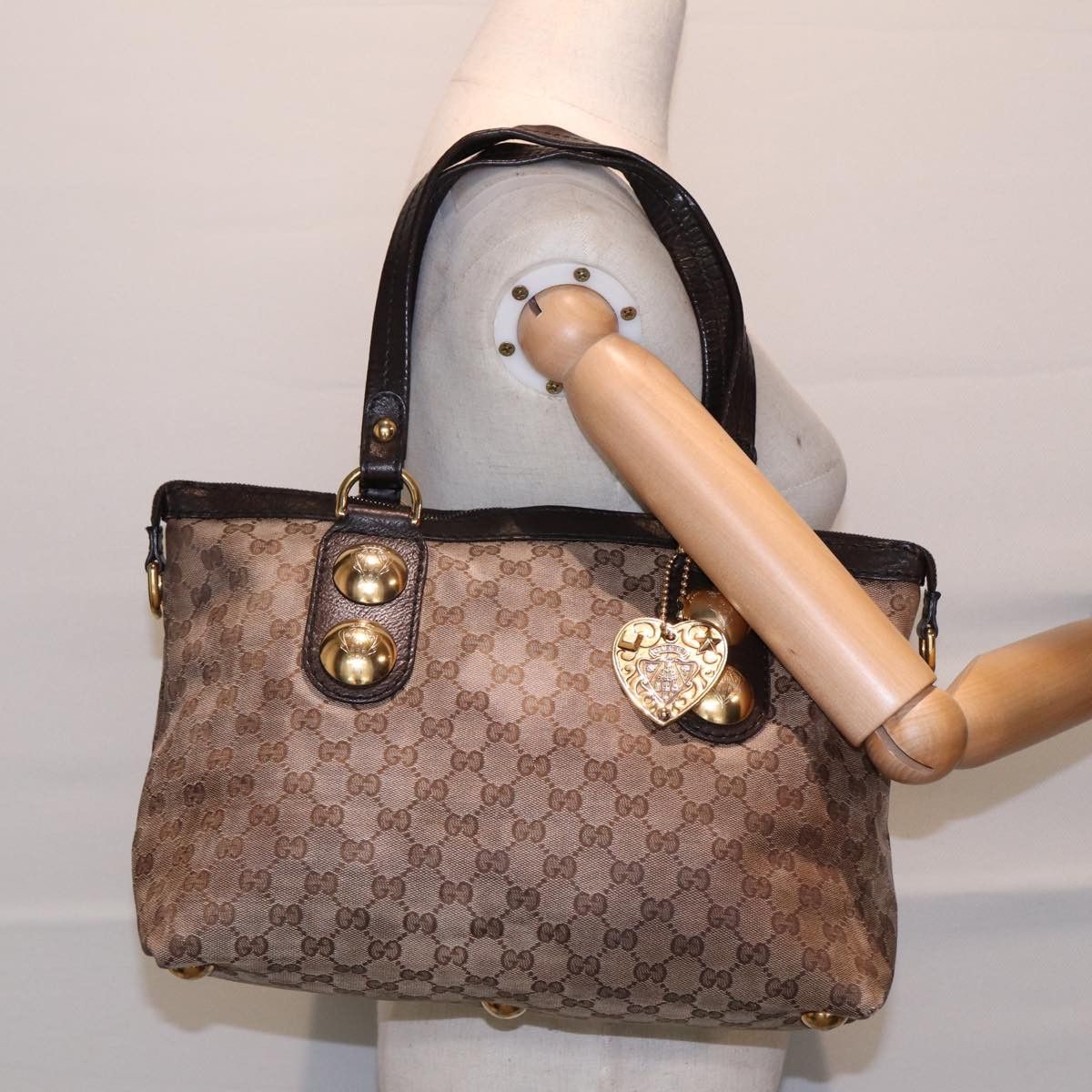 Gucci Gg Canvas Beige Canvas Tote Bag (Pre-Owned) Size ONE SIZE - 16 Thumbnail
