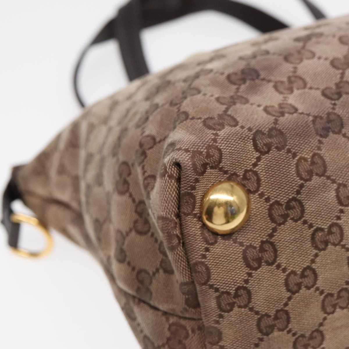 Gucci Gg Canvas Beige Canvas Tote Bag (Pre-Owned) Size ONE SIZE - 8 Thumbnail