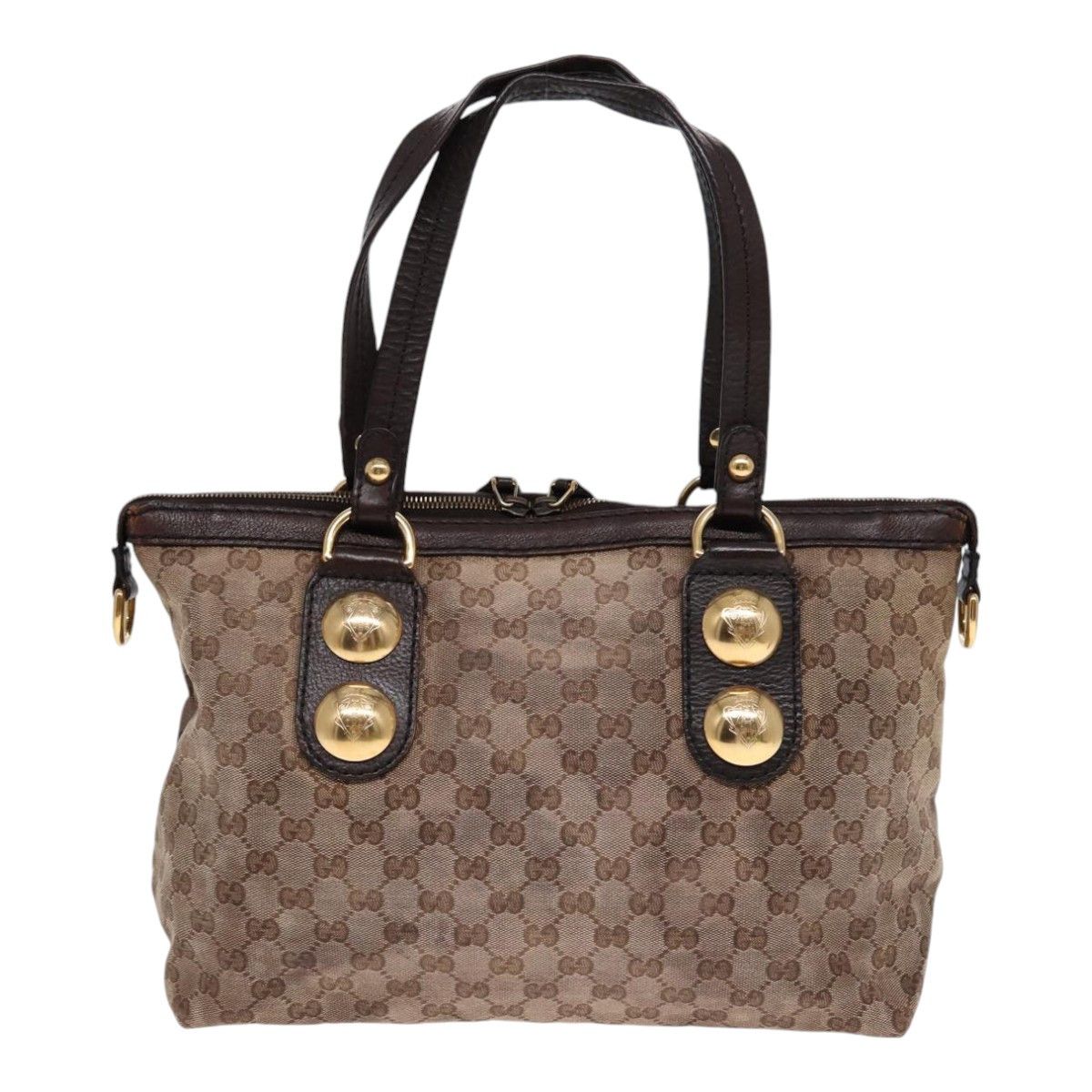 Gucci Gg Canvas Beige Canvas Tote Bag (Pre-Owned) Size ONE SIZE - 2 Thumbnail