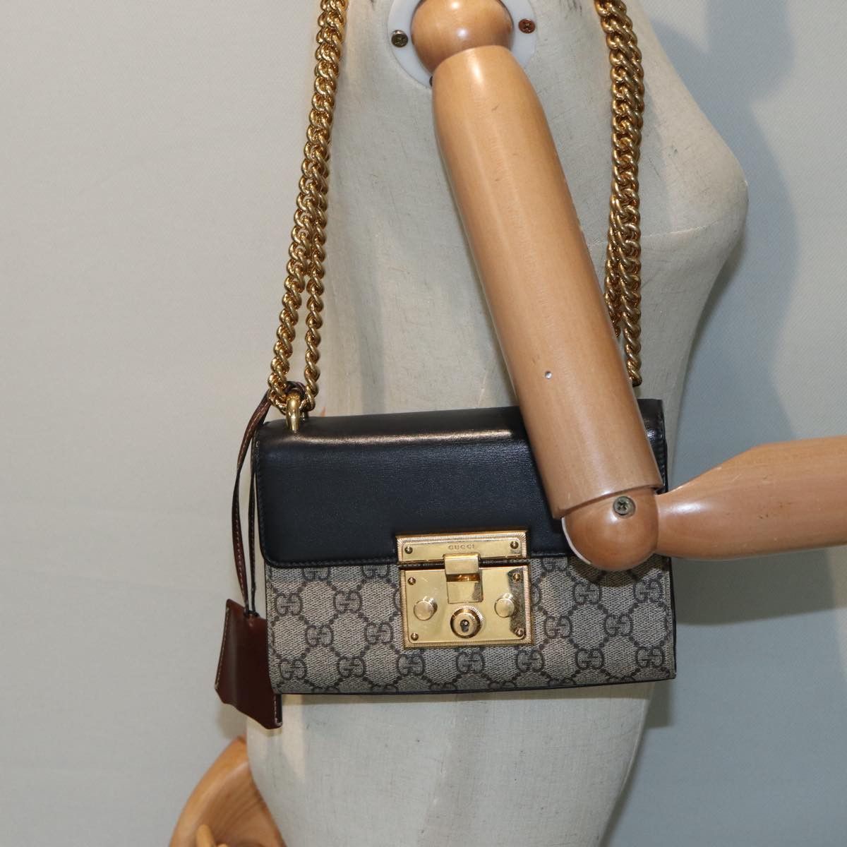 Gucci Padlock Beige Canvas Shoulder Bag (Pre-Owned) Size ONE SIZE - 16 Thumbnail