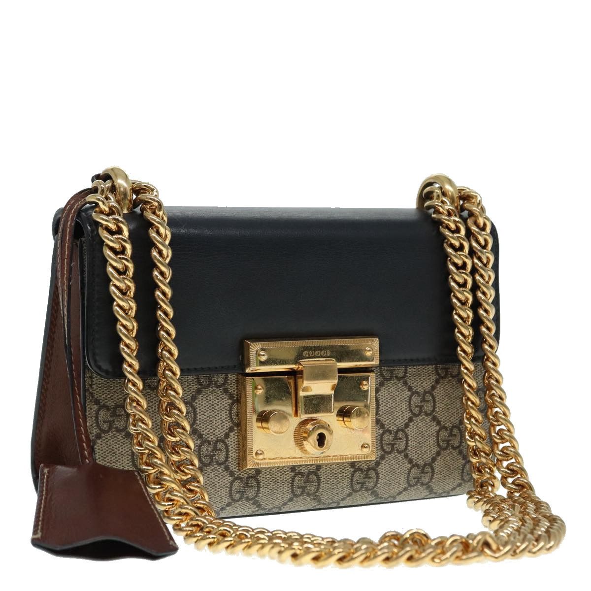 Gucci Padlock Beige Canvas Shoulder Bag (Pre-Owned) Size ONE SIZE - 10 Thumbnail
