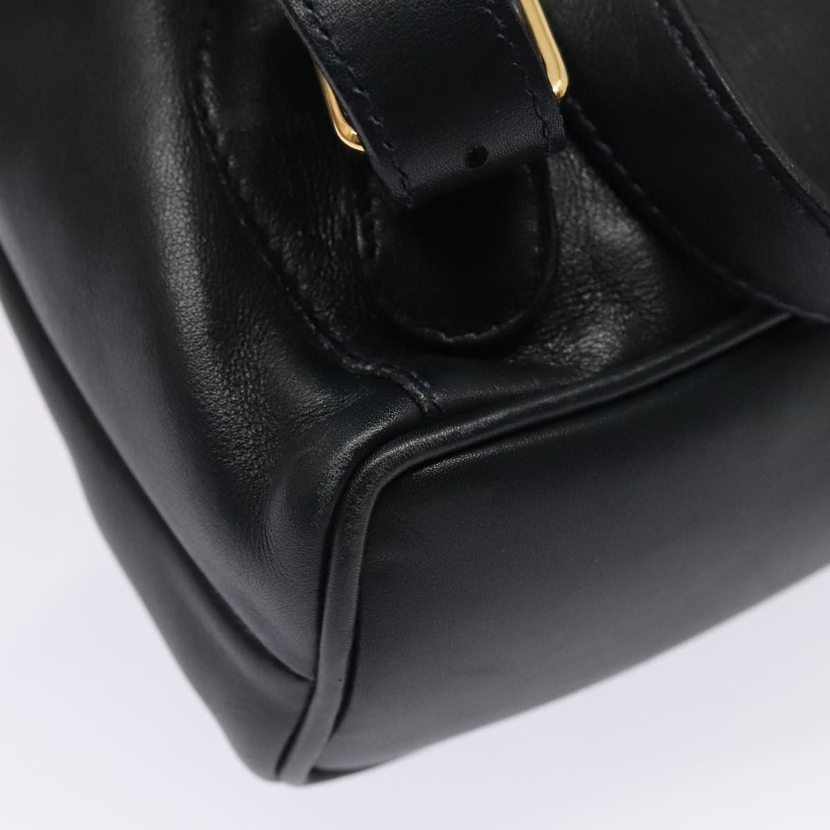 Gucci Bamboo Navy Leather Backpack Bag (Pre-Owned) Size ONE SIZE - 19 Thumbnail