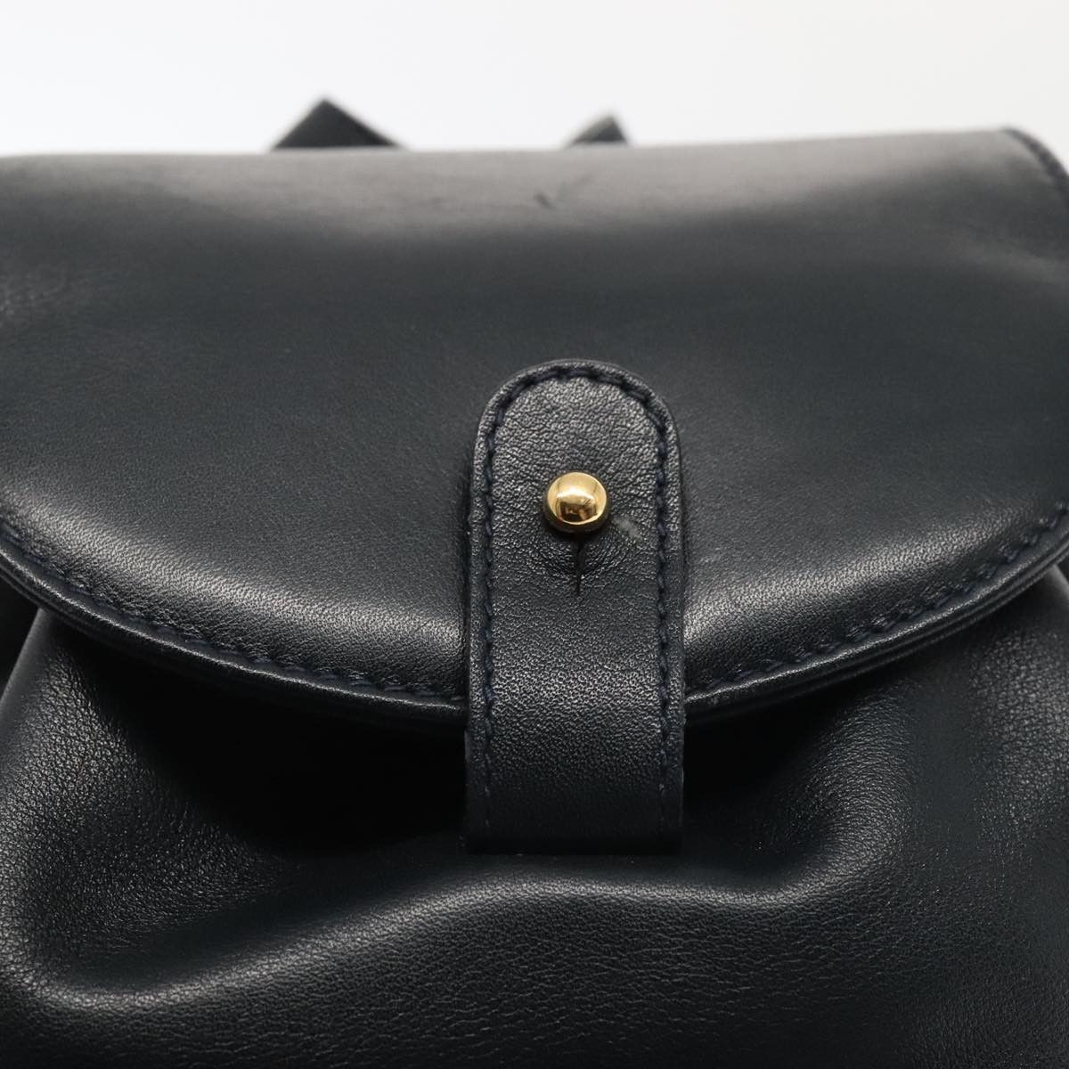 Gucci Bamboo Navy Leather Backpack Bag (Pre-Owned) Size ONE SIZE - 20 Thumbnail