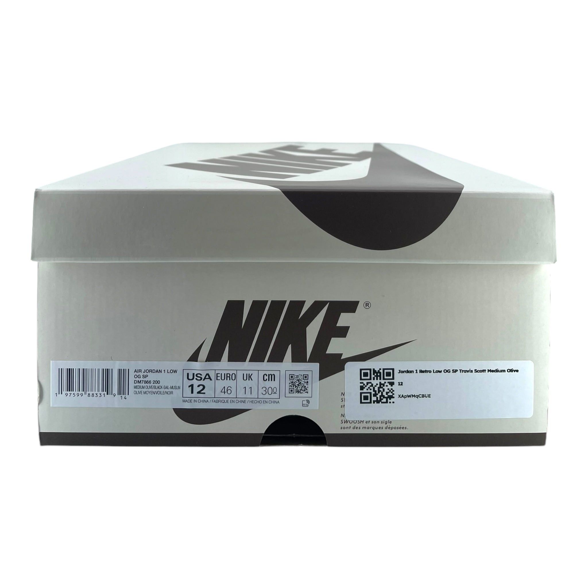 Nike Jordan 1 Retro Low OG SP Travis Scott Medium Olive Size US 10 / EU 43 - 9 Thumbnail