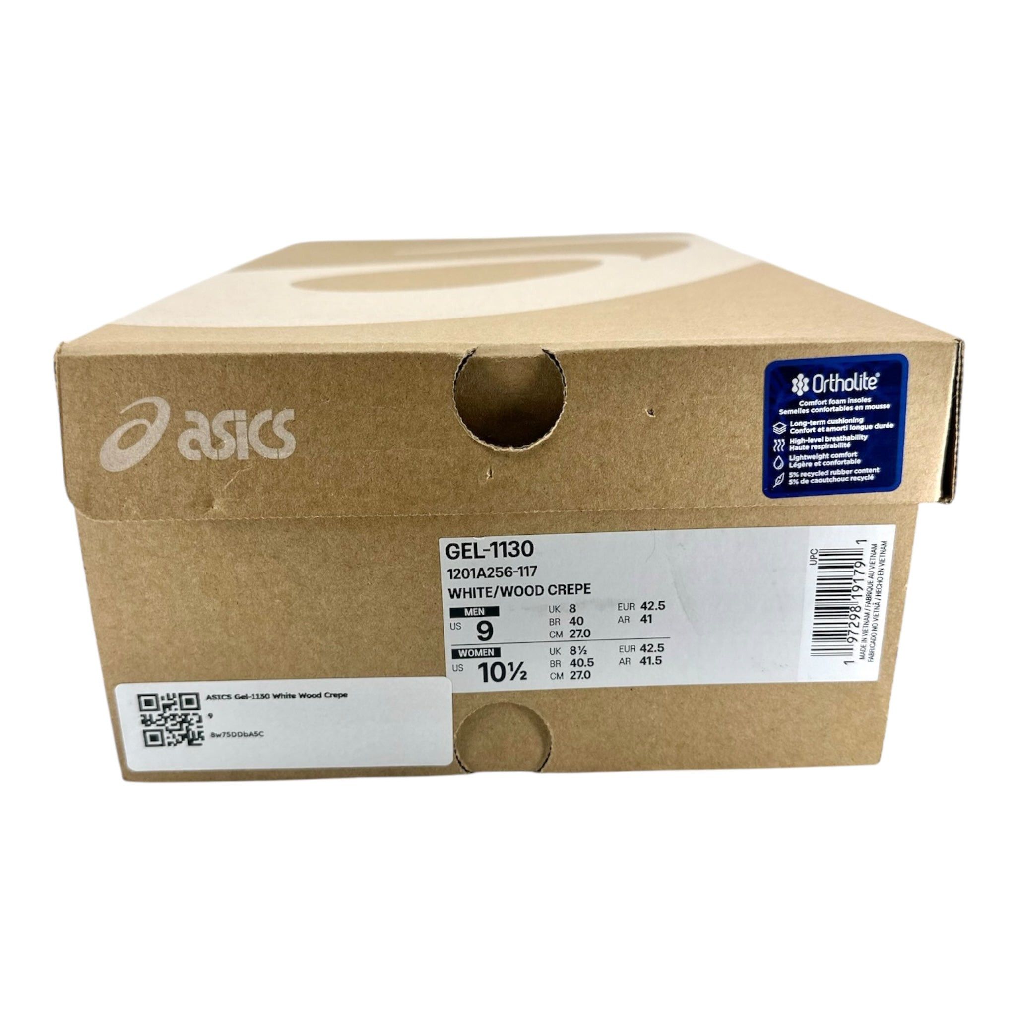 Asics ASICS Gel-1130 White Wood Crepe Size US 6.5 / EU 39-40 - 8 Thumbnail