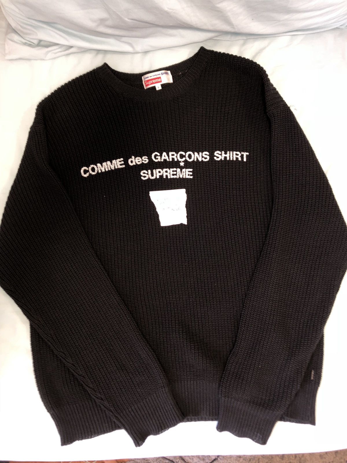 Supreme Supreme X Comme des garçon Sweater (black) | Grailed