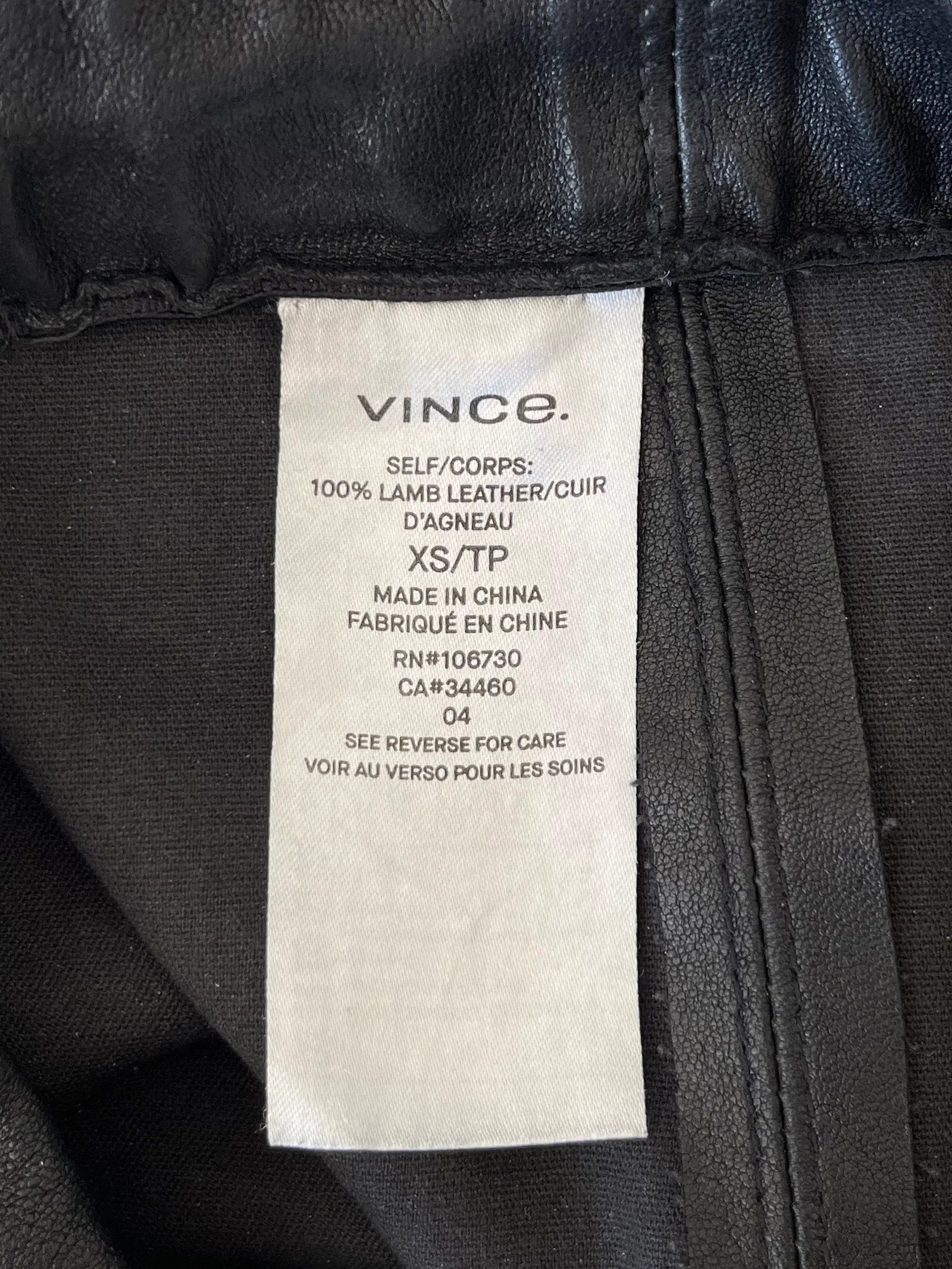 Vince Vince Slim leather pants Pants Size 25" / US 0 / IT 36 - 3 Thumbnail