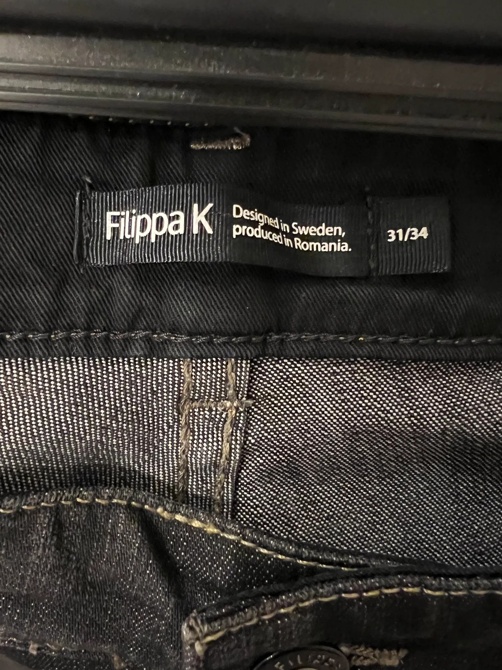 Filippa K Filippa K Niki Black Jeans Raw Jeans Size US 31 - 2 Thumbnail