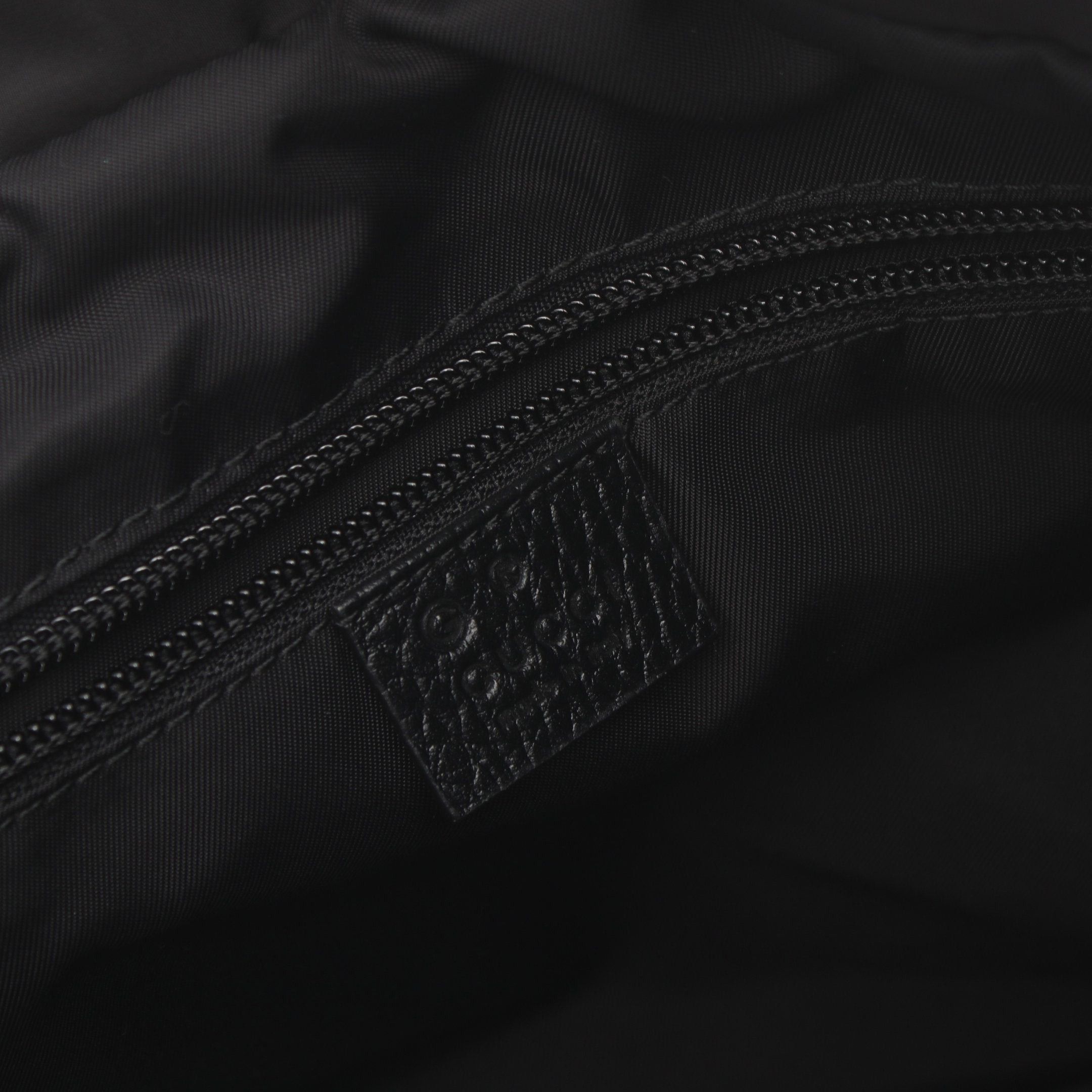Gucci Gucci Gg Pattern Handbag Tote Bag Nylon Leather Black Size ONE SIZE - 4 Thumbnail