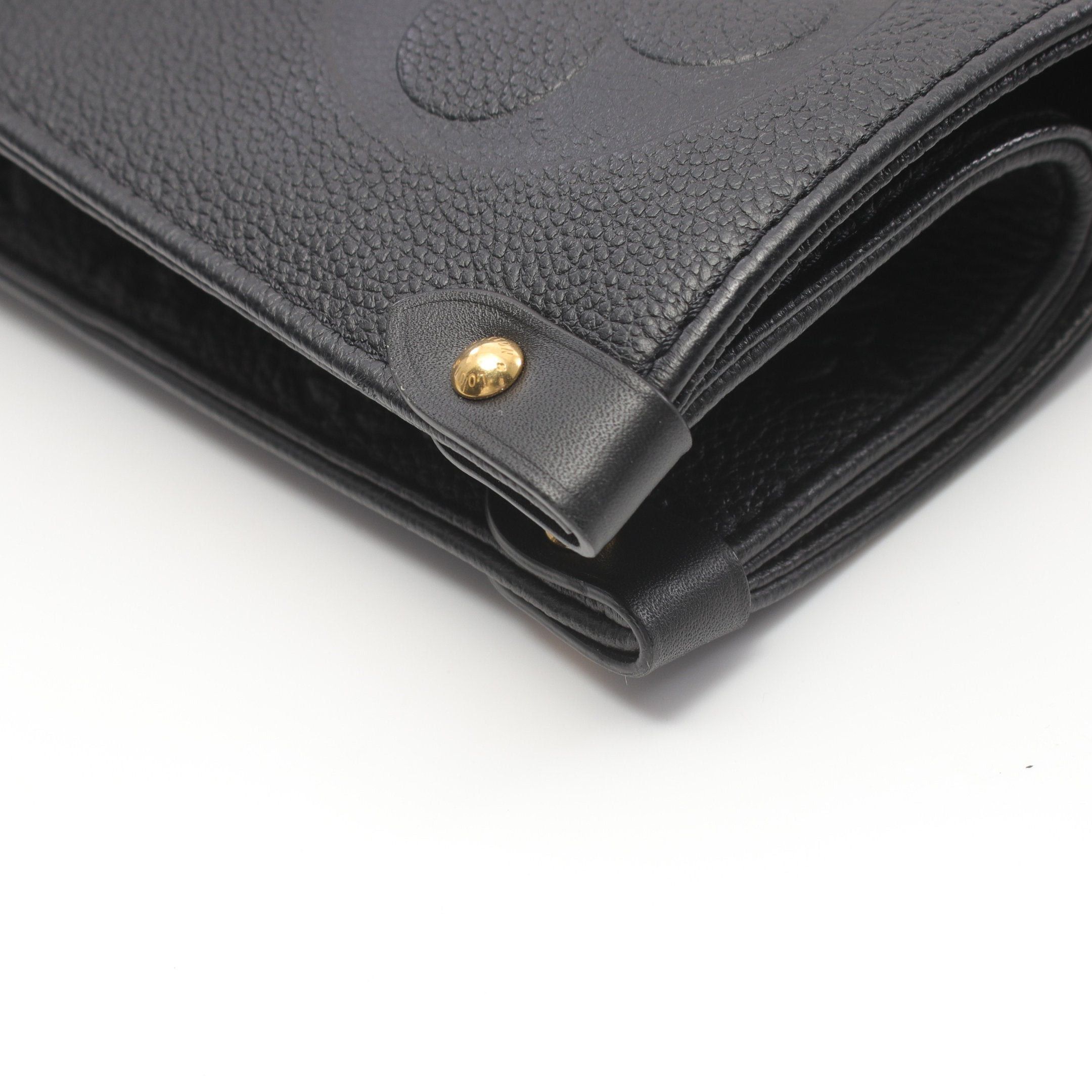 Louis Vuitton Louis Vuitton On-The-Go Gm Monogram Empreinte Noir Shoulder Bag Tote Leather Black Size ONE SIZE - 6 Thumbnail