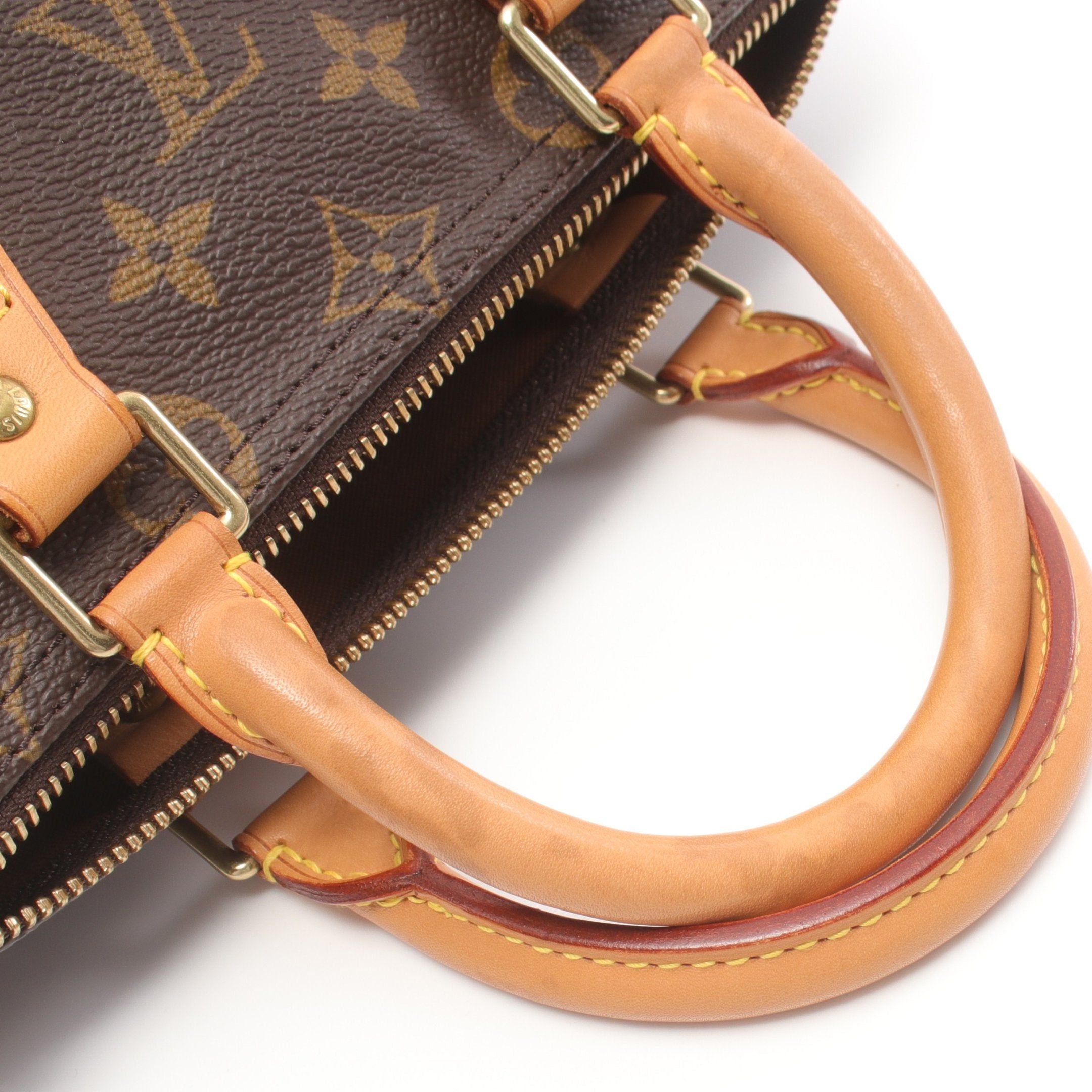 Louis Vuitton Louis Vuitton Speedy 25 Monogram Handbag Leather Brown Size ONE SIZE - 7 Thumbnail