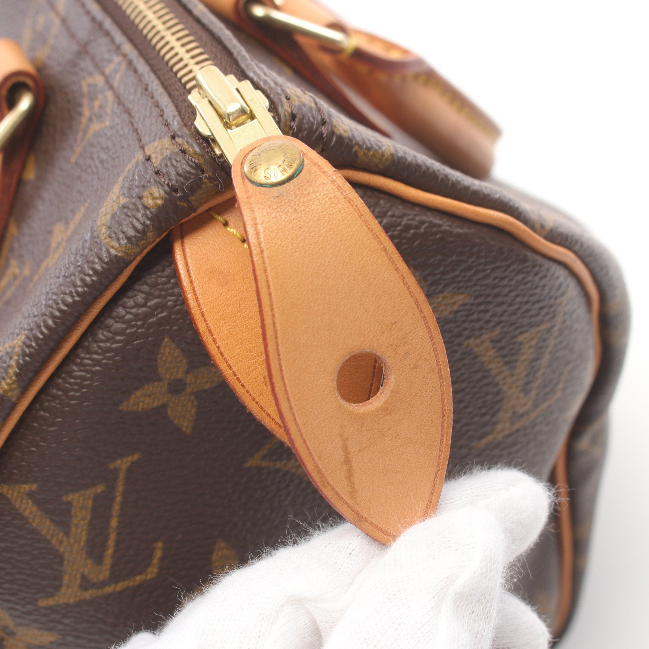 Louis Vuitton Louis Vuitton Speedy 25 Monogram Handbag Leather Brown Size ONE SIZE - 9 Thumbnail