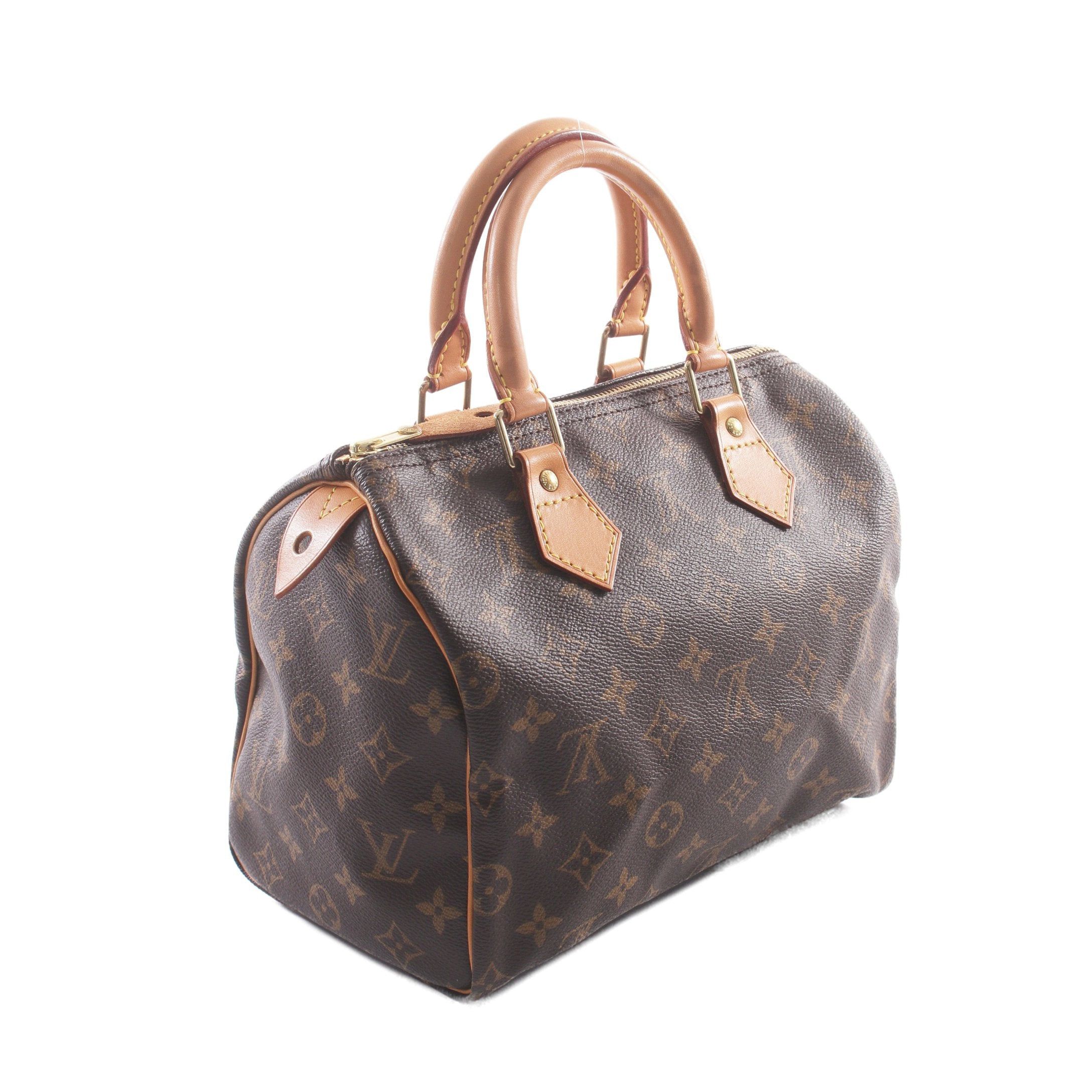 Louis Vuitton Louis Vuitton Speedy 25 Monogram Handbag Leather Brown Size ONE SIZE - 2 Thumbnail
