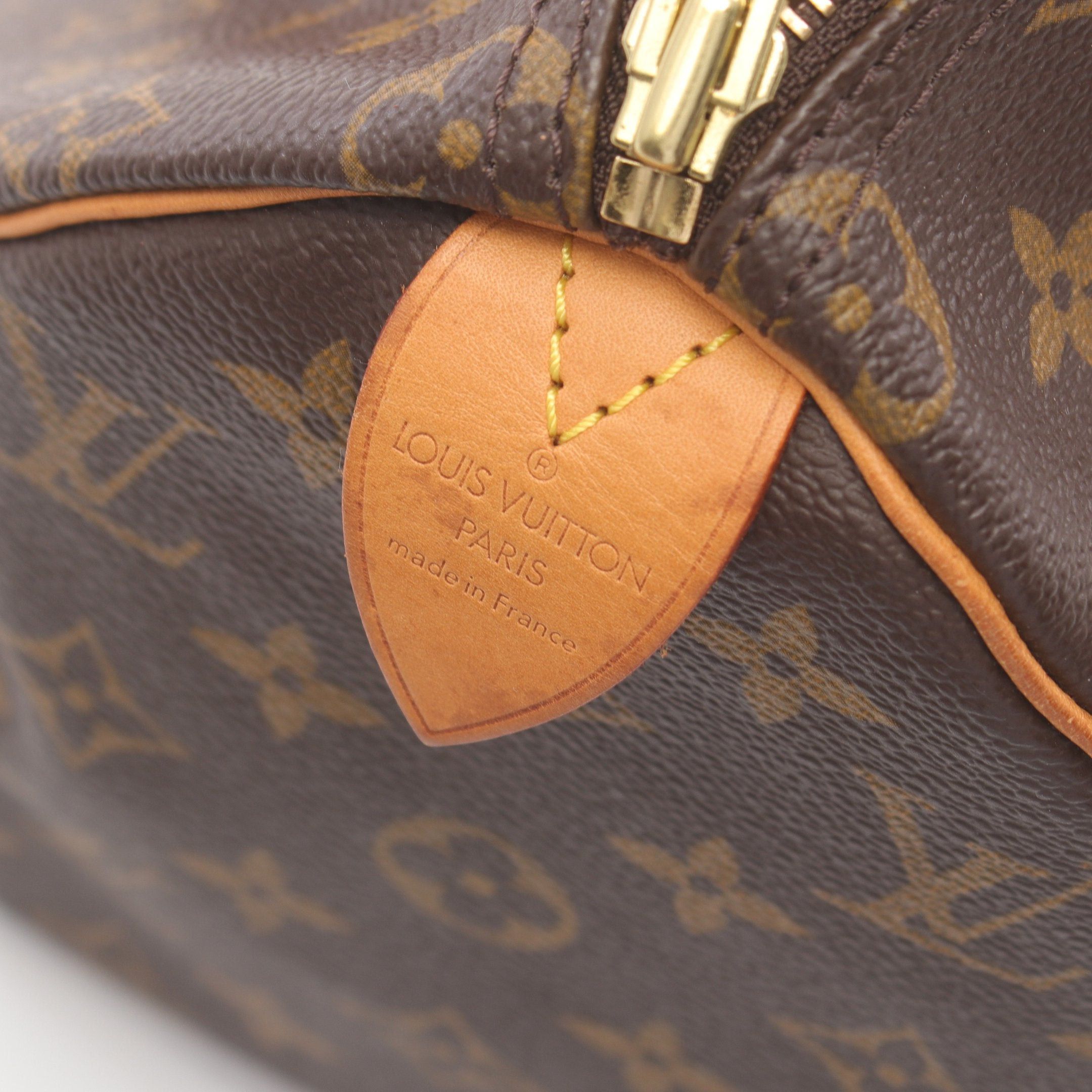 Louis Vuitton Louis Vuitton Speedy 25 Monogram Handbag Leather Brown Size ONE SIZE - 4 Thumbnail