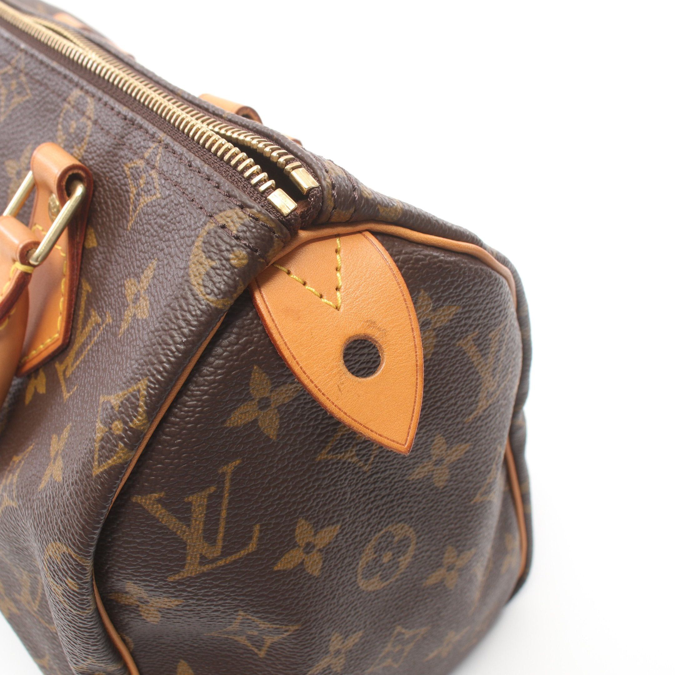Louis Vuitton Louis Vuitton Speedy 25 Monogram Handbag Leather Brown Size ONE SIZE - 8 Thumbnail