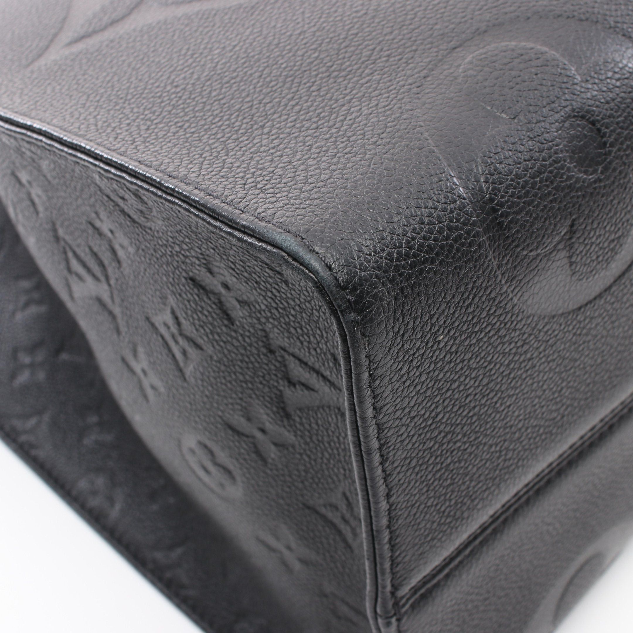 Louis Vuitton Louis Vuitton On-The-Go Gm Monogram Empreinte Noir Shoulder Bag Tote Leather Black Size ONE SIZE - 5 Thumbnail