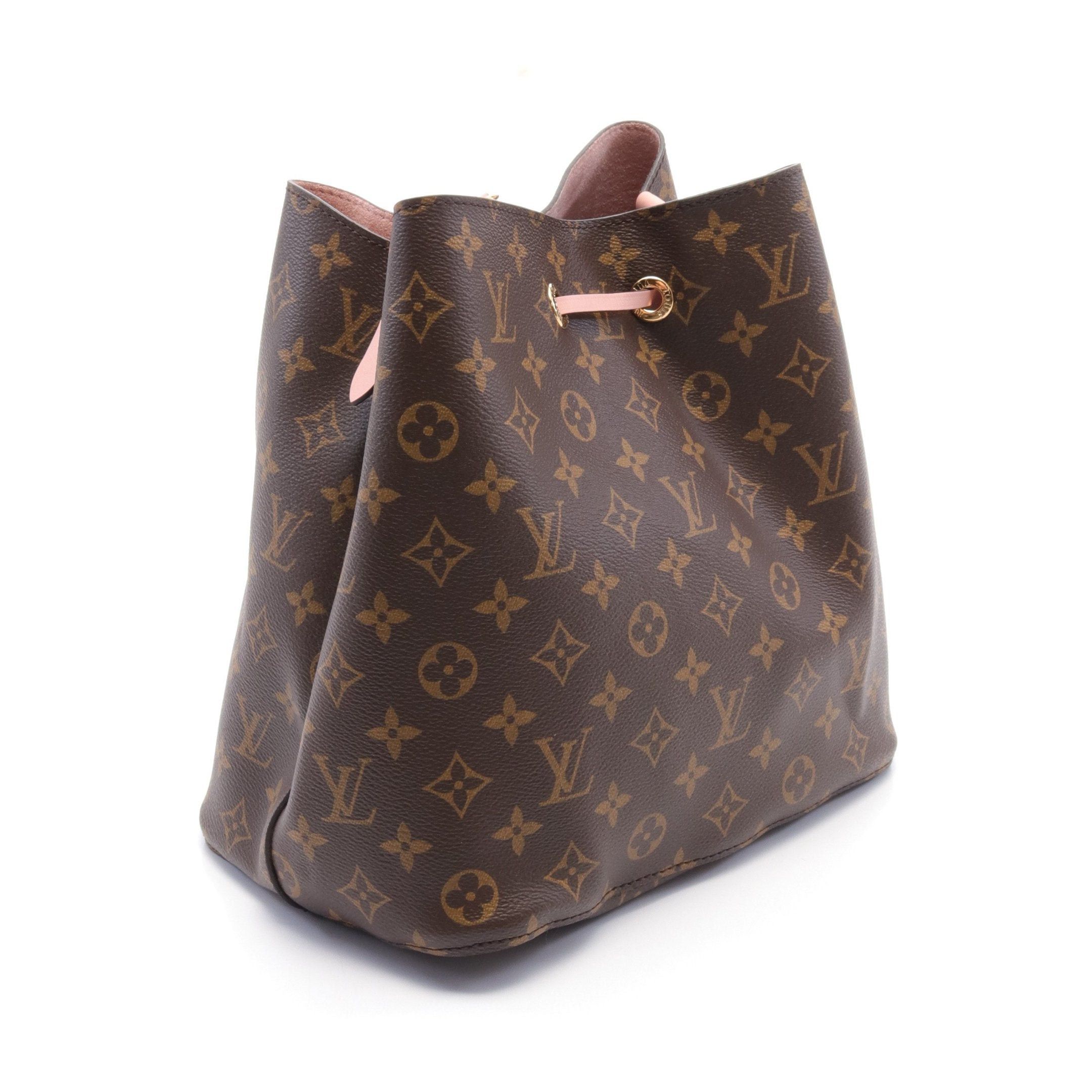 Louis Vuitton Louis Vuitton Neo Noe Monogram Rose Poodle Shoulder Bag Leather Brown Light Pink Size ONE SIZE - 2 Thumbnail