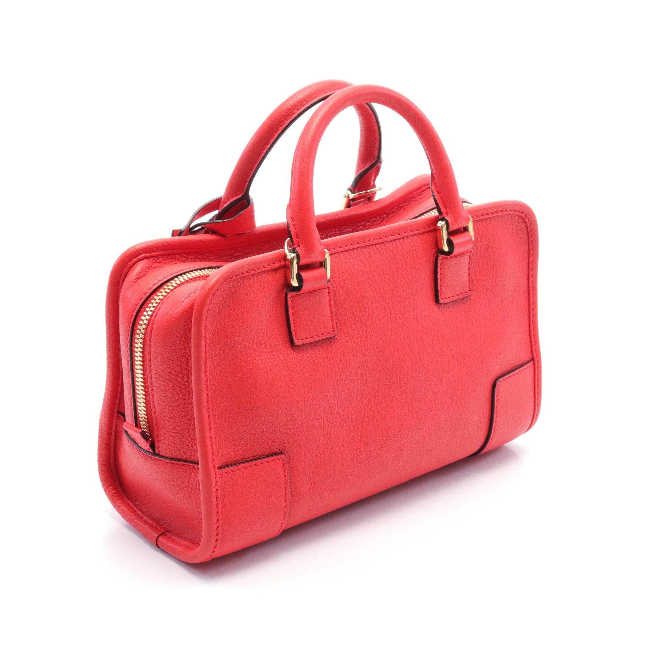 Loewe Loewe Amazona23 Handbag Leather Red Size ONE SIZE - 2 Thumbnail
