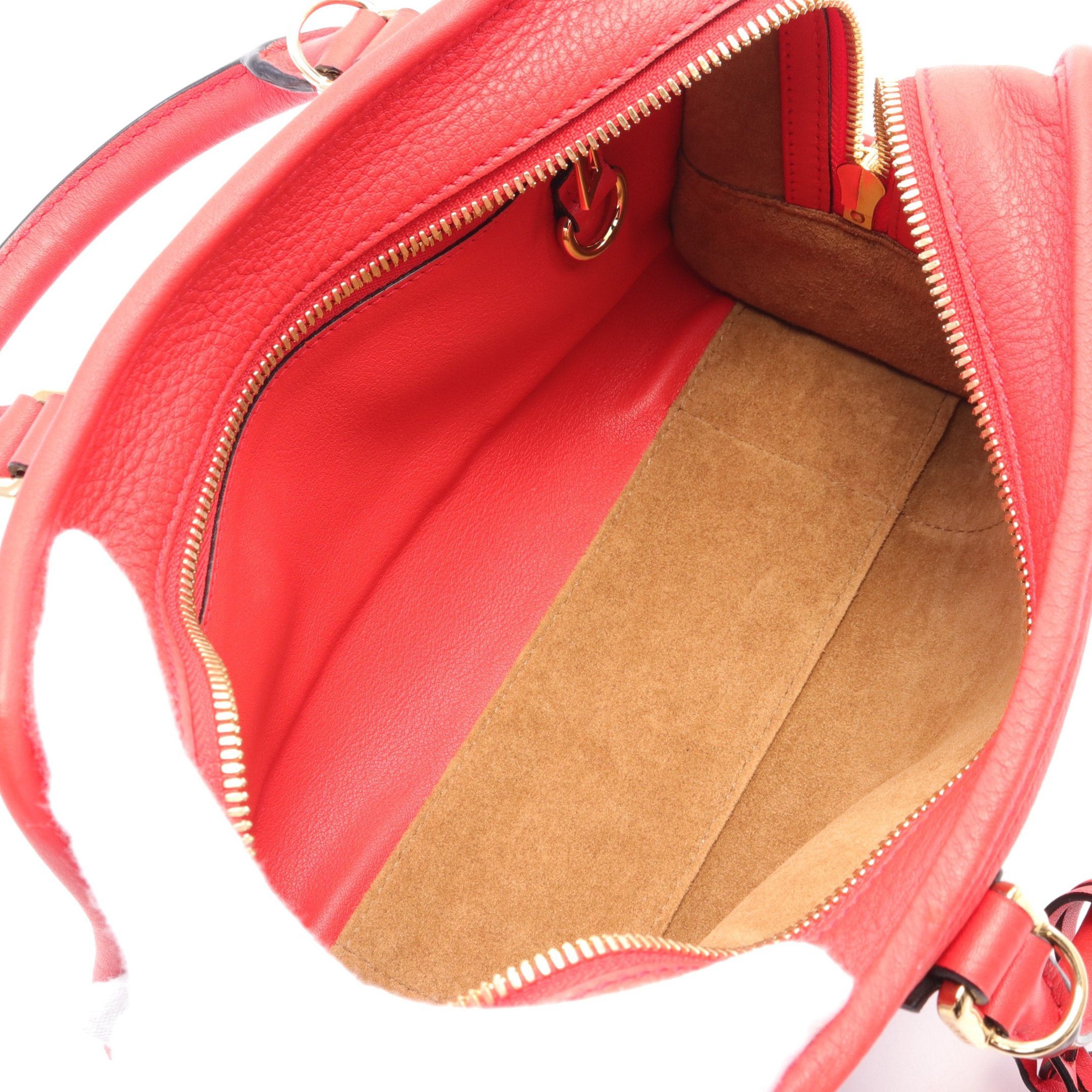 Loewe Loewe Amazona23 Handbag Leather Red Size ONE SIZE - 3 Thumbnail