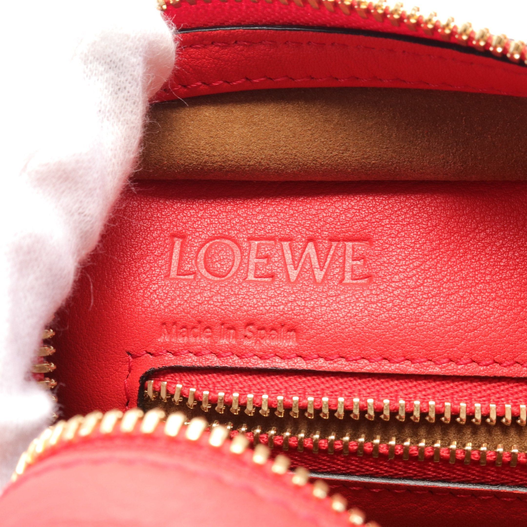 Loewe Loewe Amazona23 Handbag Leather Red Size ONE SIZE - 4 Thumbnail