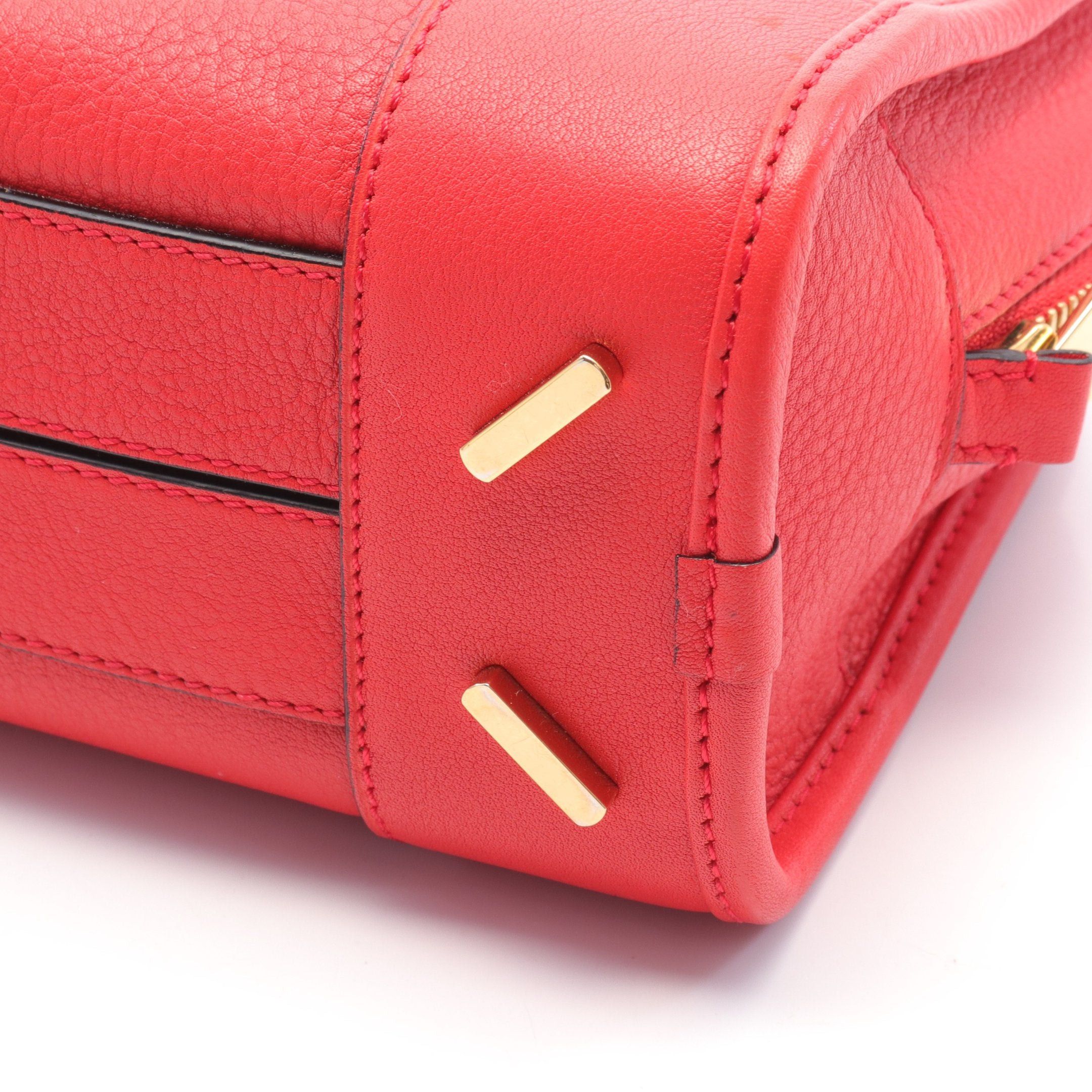 Loewe Loewe Amazona23 Handbag Leather Red Size ONE SIZE - 5 Thumbnail