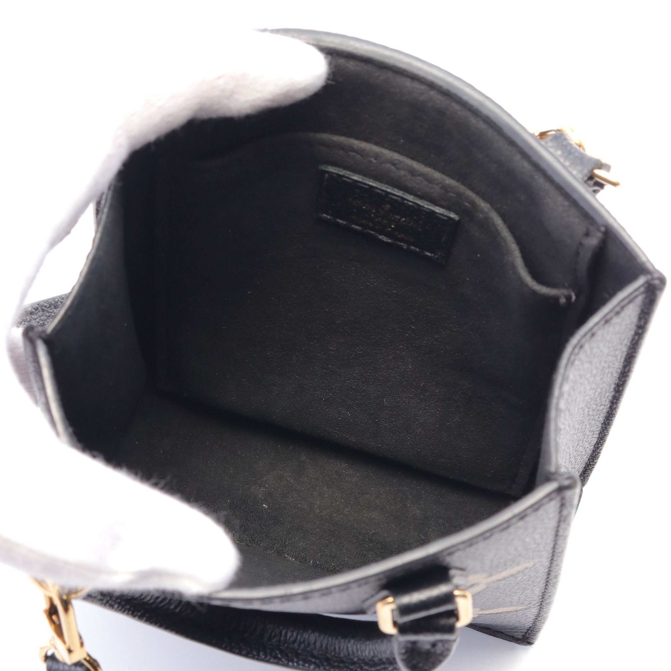 Louis Vuitton Louis Vuitton Petite Sac Plat Bicolor Monogram Empreinte Handbag Leather Black Beige Size ONE SIZE - 3 Thumbnail