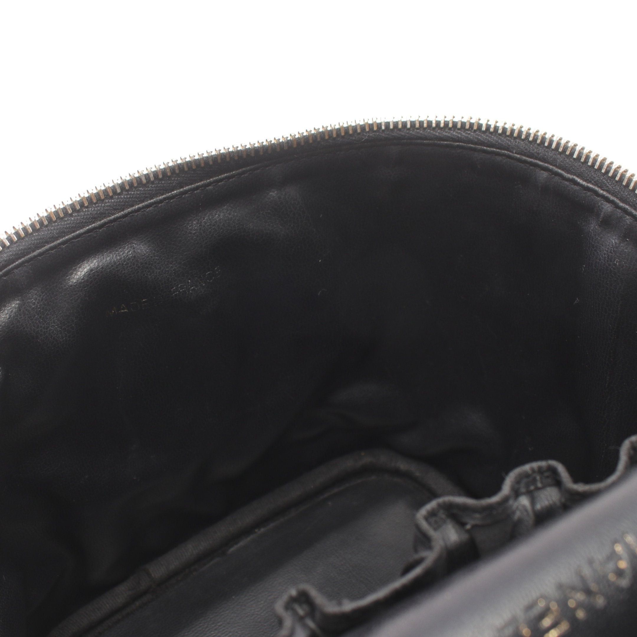 Chanel Chanel Coco Mark Handbag Vanity Bag Caviar Skin Black Gold Hardware Size ONE SIZE - 9 Thumbnail