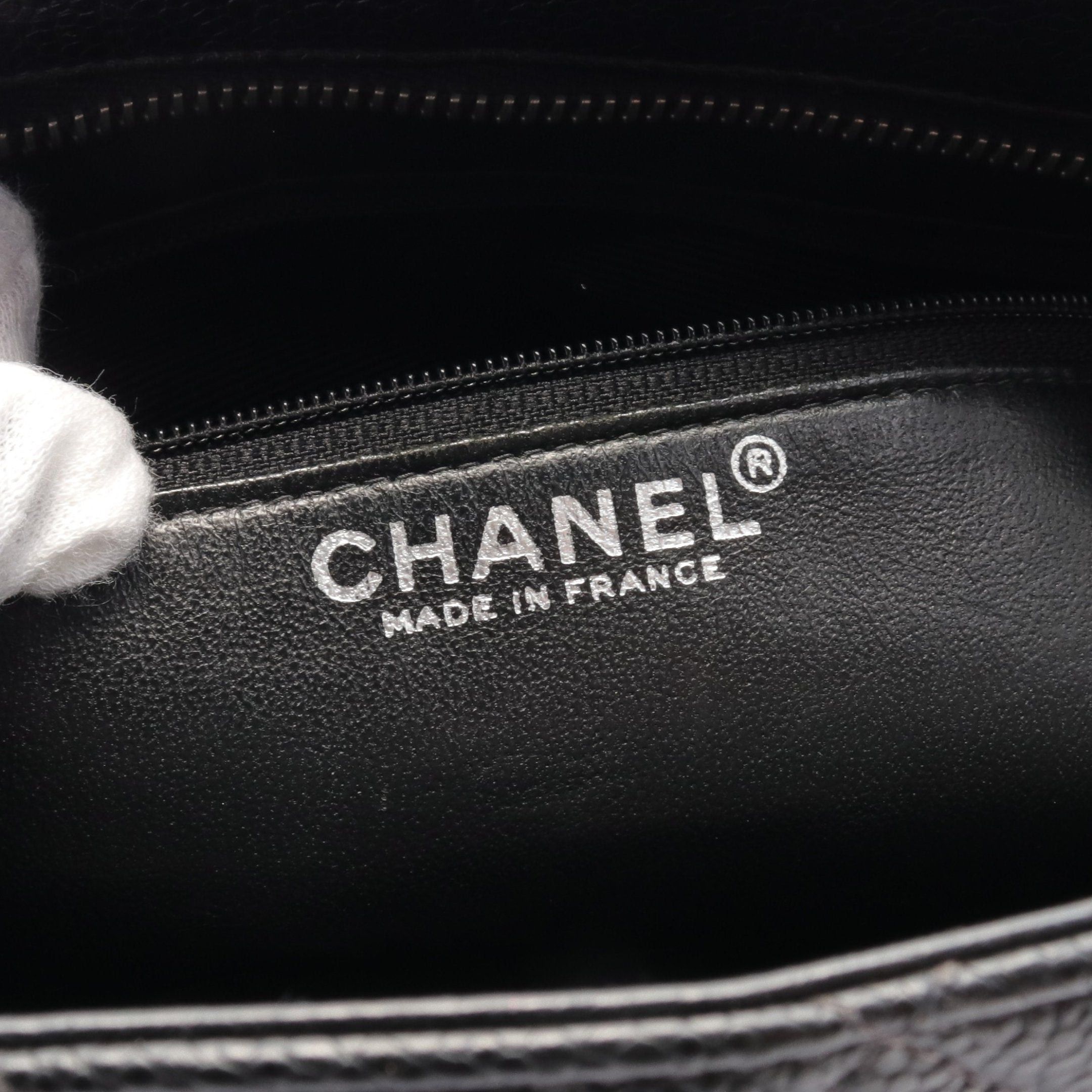 Chanel Chanel Reissue Tote Handbag Bag Caviar Skin Black Matte Silver Hardware Size ONE SIZE - 4 Thumbnail