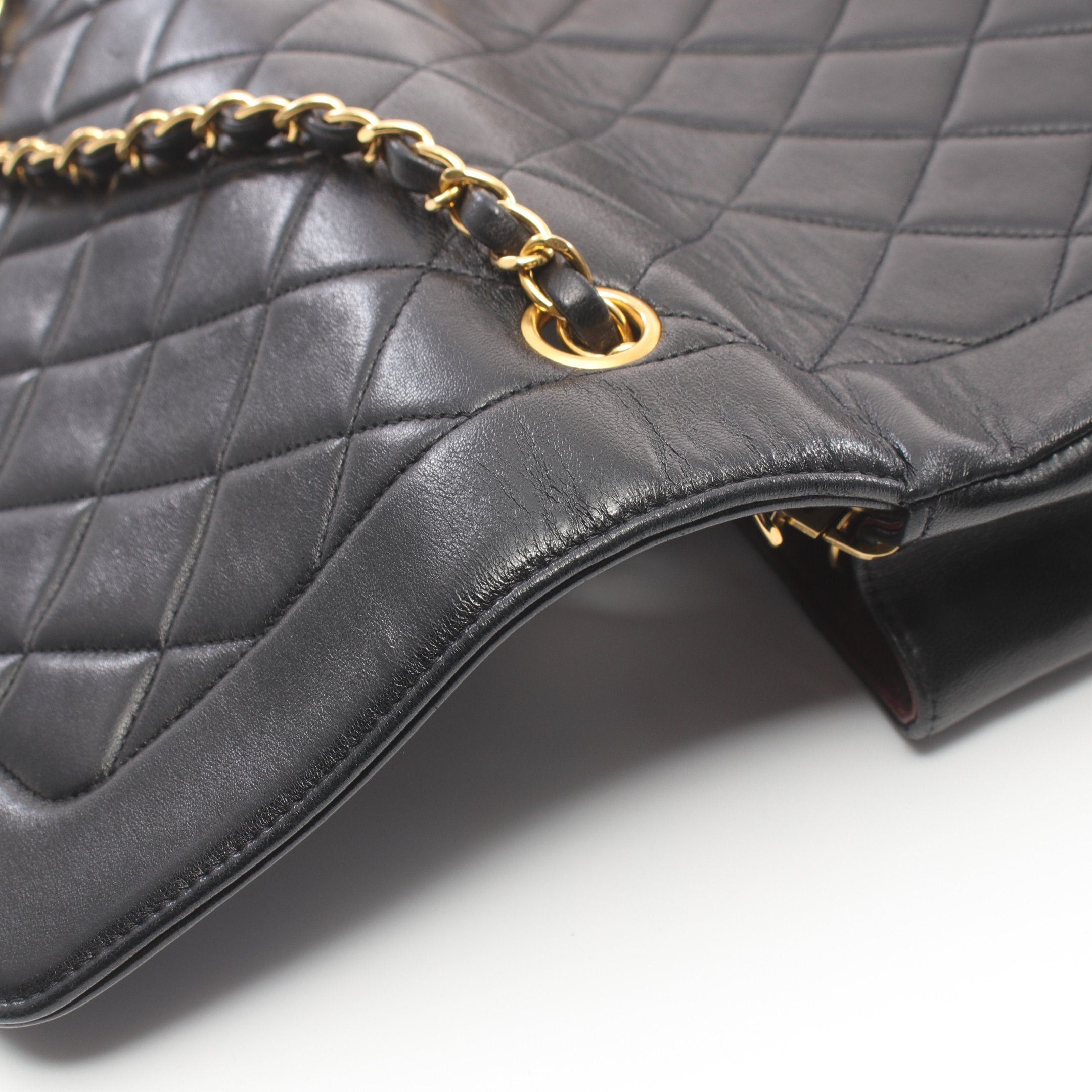 Chanel Chanel Matelasse Diana Flap Chain Shoulder Bag Lambskin Black Gold Hardware Size ONE SIZE - 10 Thumbnail
