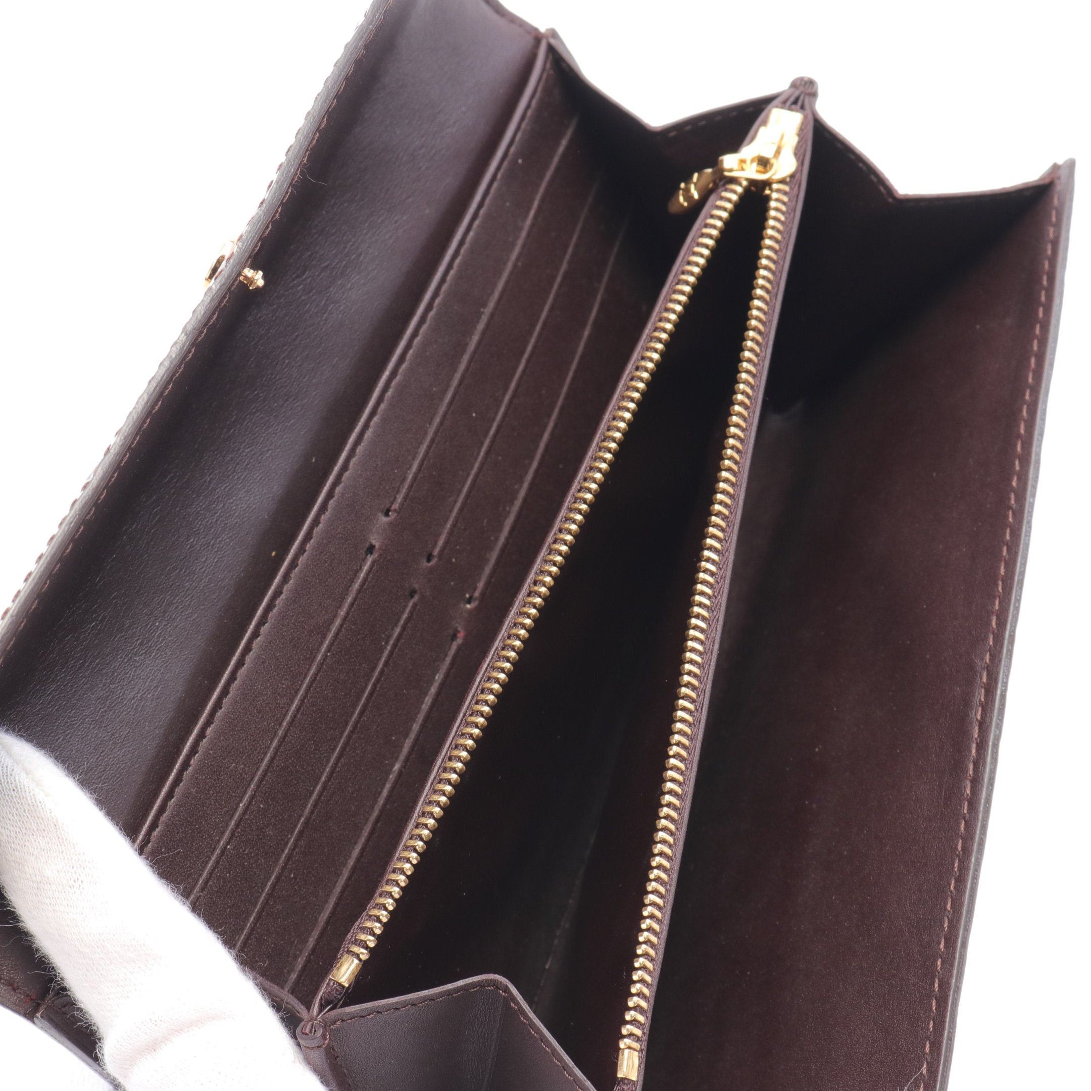 Louis Vuitton Louis Vuitton Portefeuil Sara Monogram Vernis Amarante Bi-Fold Long Wallet Leather Dark Purple Size ONE SIZE - 3 Thumbnail
