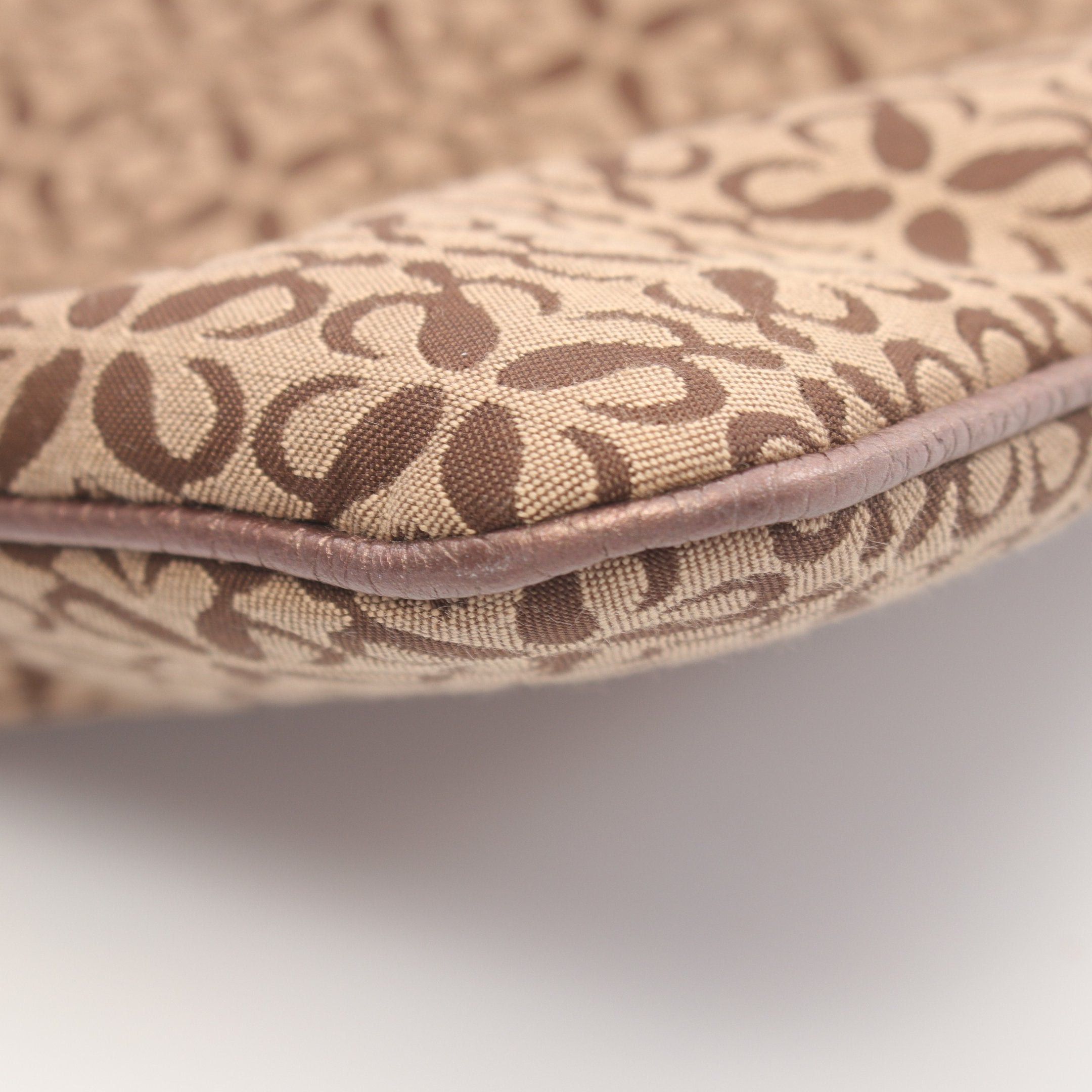 Loewe Loewe Anagram Shoulder Bag Tote Canvas Leather Beige Brown Size ONE SIZE - 6 Thumbnail