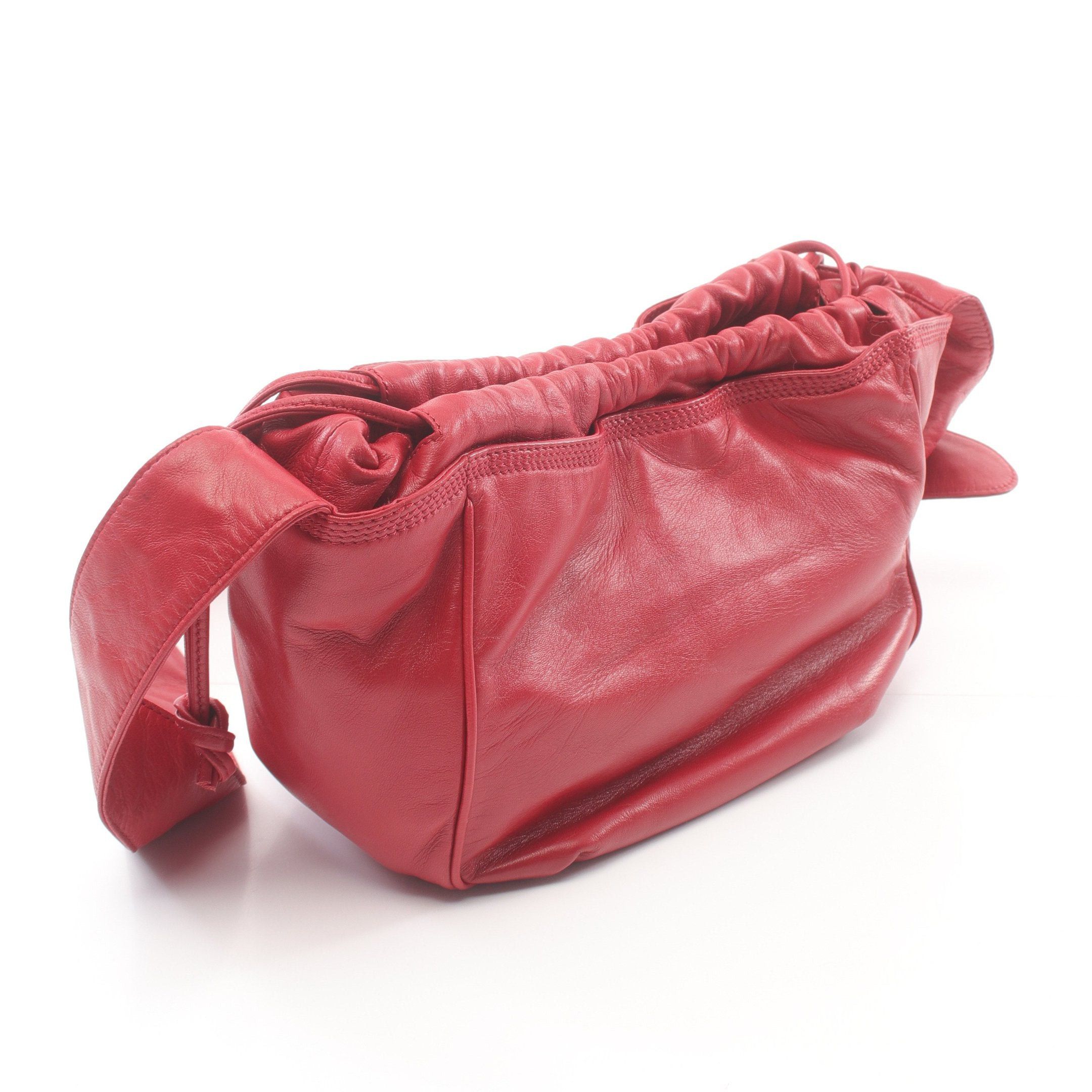 Loewe Loewe Anagram Shoulder Bag Leather Red Size ONE SIZE - 2 Thumbnail