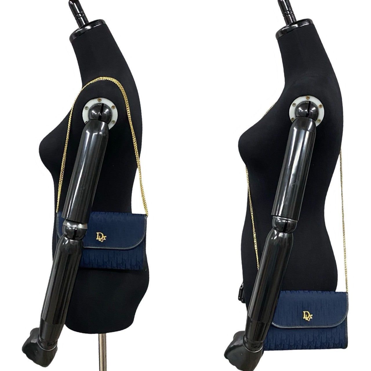 Dior Dior Shoulder Bag Navy Leather Size ONE SIZE - 2 Thumbnail