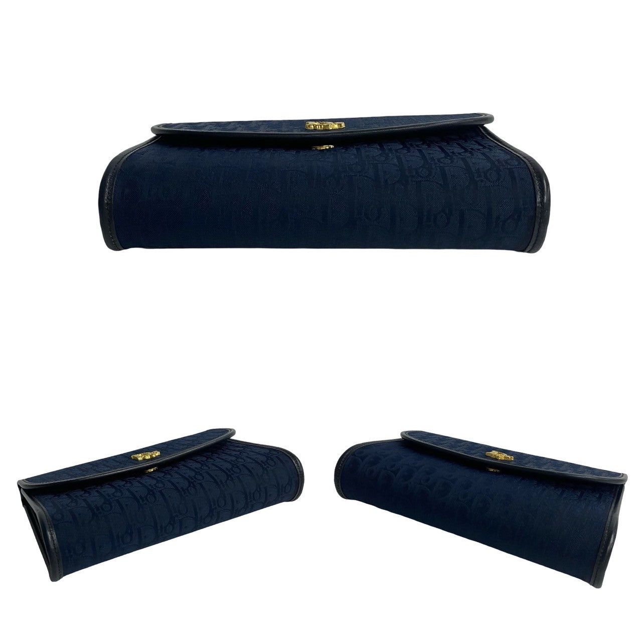 Dior Dior Shoulder Bag Navy Leather Size ONE SIZE - 6 Thumbnail