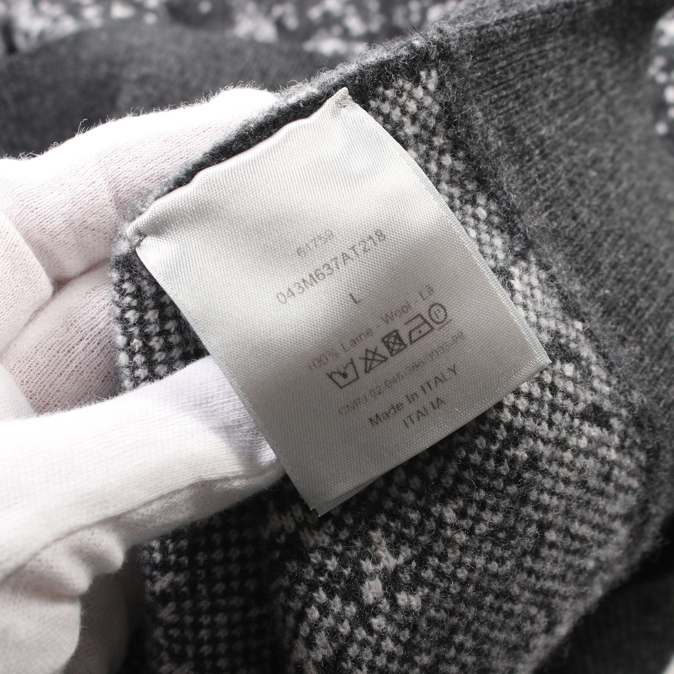 Dior Dior Atelier Sweater Knit Wool Dark Gray 20Aw Size ONE SIZE - 5 Thumbnail