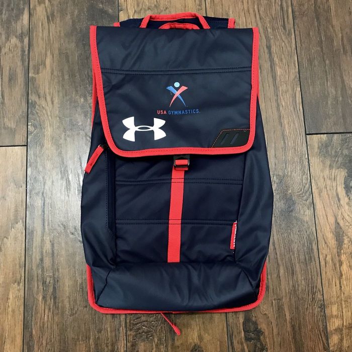 Sportswear Limited Edition Under Armour Storm1 USA Gymnastics Red White  Blue Backpack Bag