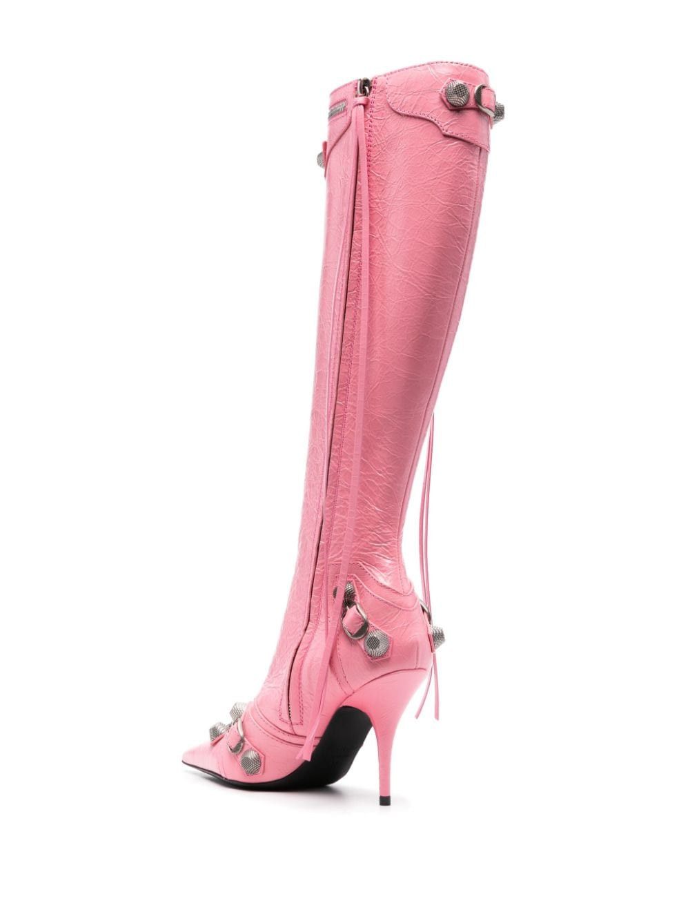 Balenciaga $2.9K VALUE Cagole Leather Boots in pink Size US 9 / IT 39 - 3 Thumbnail